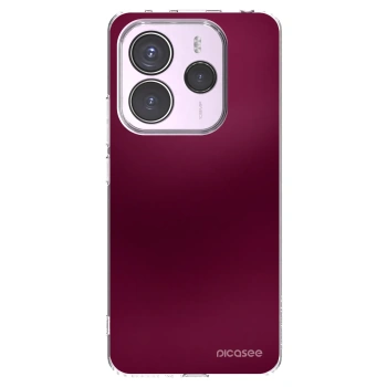 Picasee διαφανής θήκη σιλικόνης Xiaomi Redmi Note 14 5G - Velvet Bordeaux