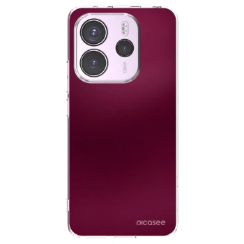 Picasee διαφανής θήκη σιλικόνης Xiaomi Redmi Note 14 4G - Velvet Bordeaux