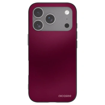Picasee Μαύρη θήκη σιλικόνης για Apple iPhone 18 Pro - Velvet Bordeaux