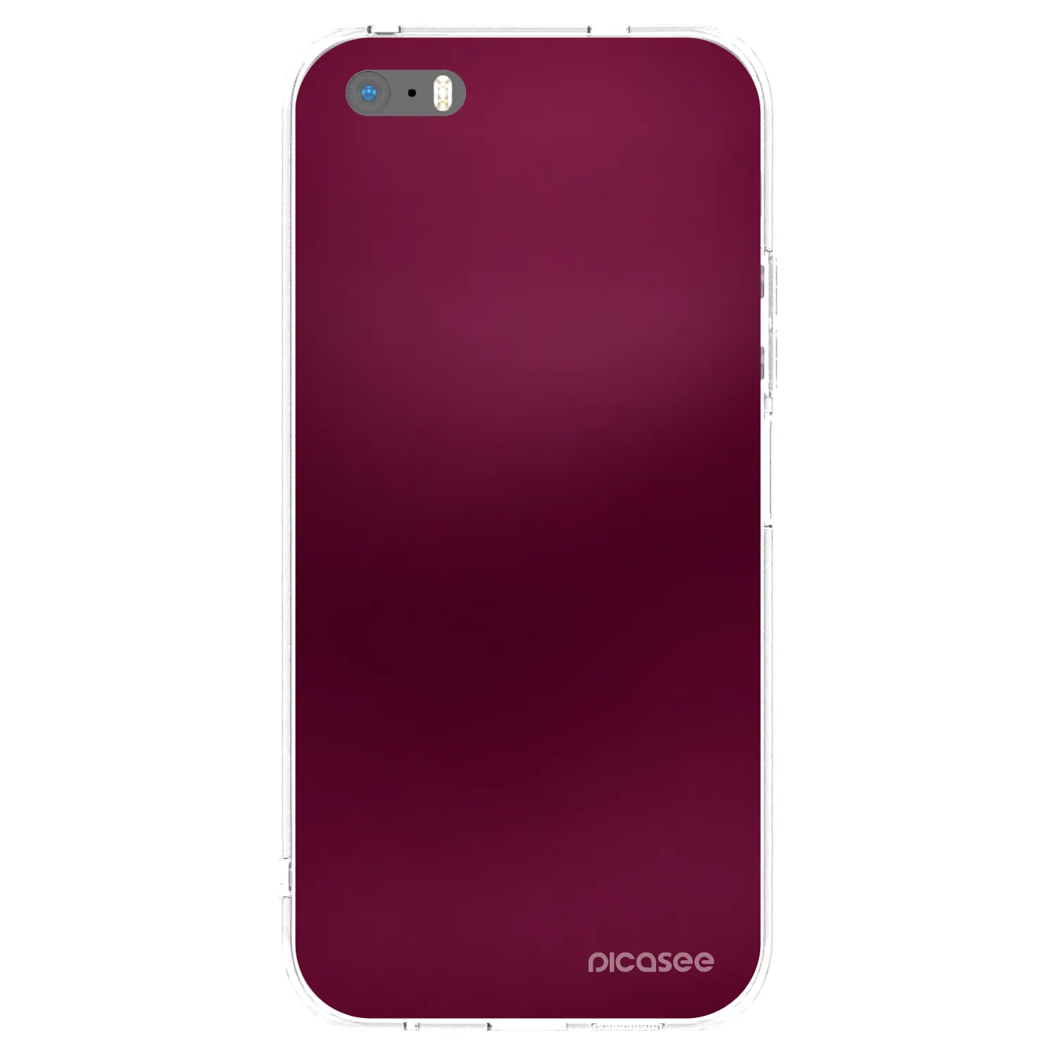 Picasee διαφανής θήκη σιλικόνης Apple iPhone 5/5S/SE - Velvet Bordeaux