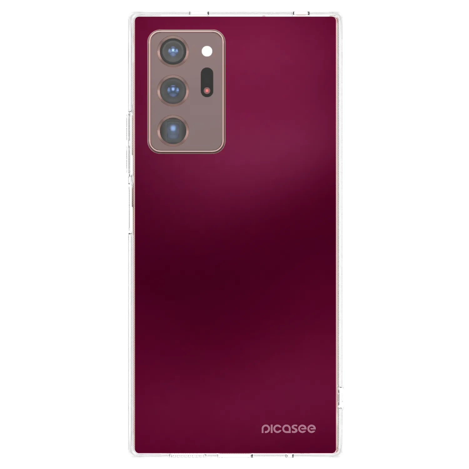 Picasee διαφανής θήκη σιλικόνης Samsung Galaxy Note 20 Ultra - Velvet Bordeaux