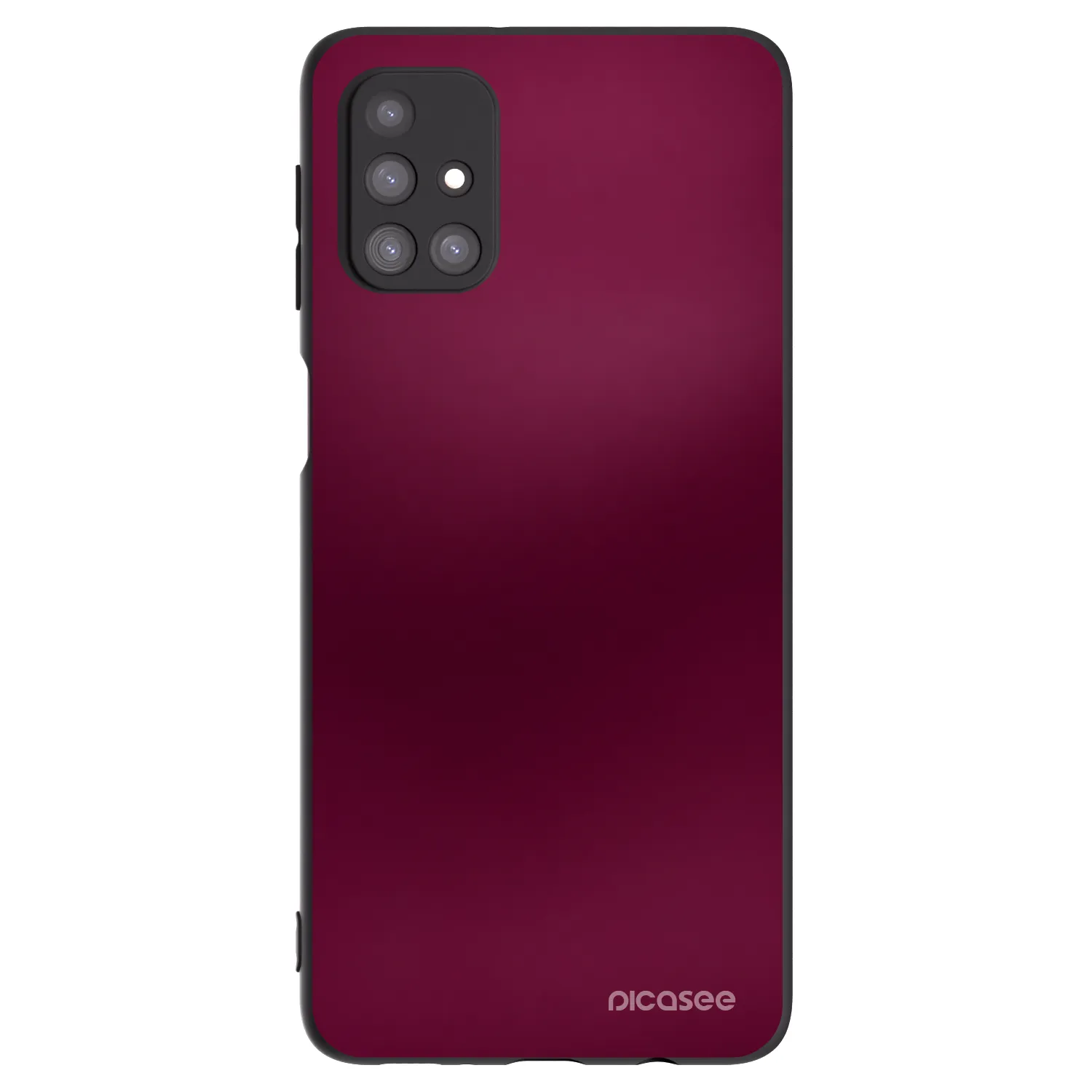 Picasee Μαύρη θήκη σιλικόνης για Samsung Galaxy M31s - Velvet Bordeaux