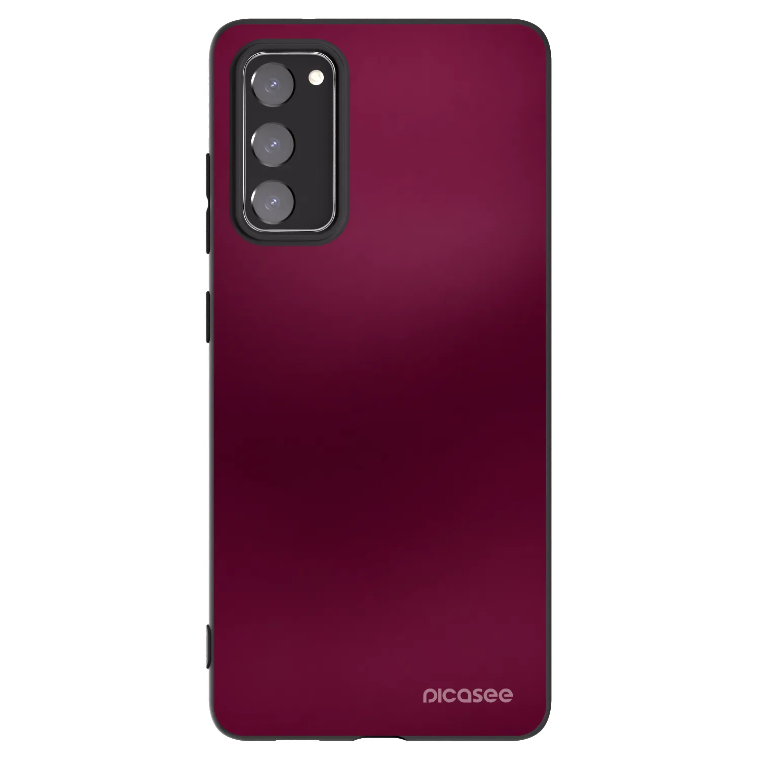 Picasee Μαύρη θήκη σιλικόνης για Samsung Galaxy S20 FE - Velvet Bordeaux