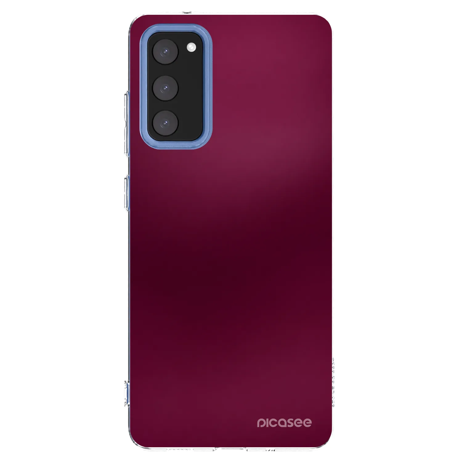 Picasee διαφανής θήκη σιλικόνης Samsung Galaxy S20 FE - Velvet Bordeaux