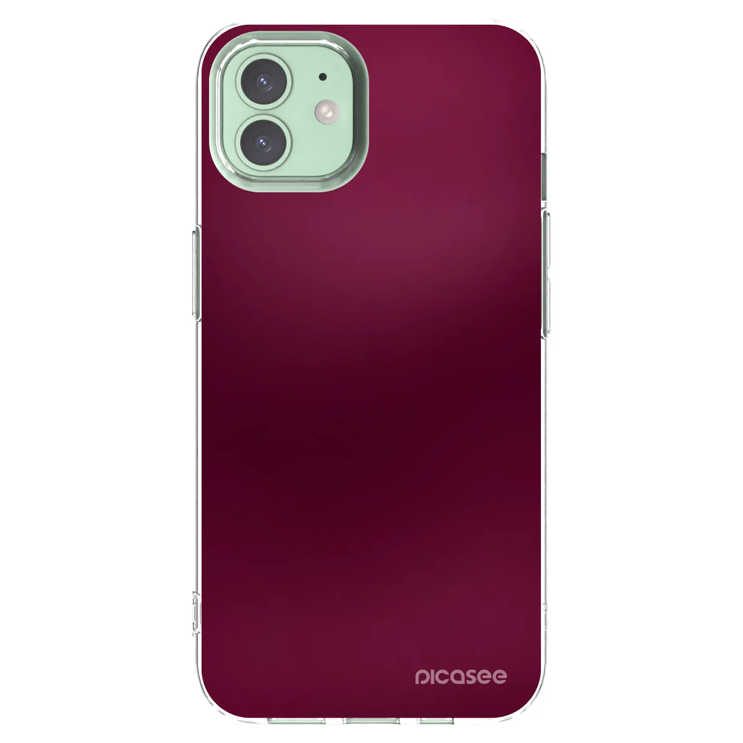 Picasee διαφανής θήκη σιλικόνης Apple iPhone 12 Pro - Velvet Bordeaux