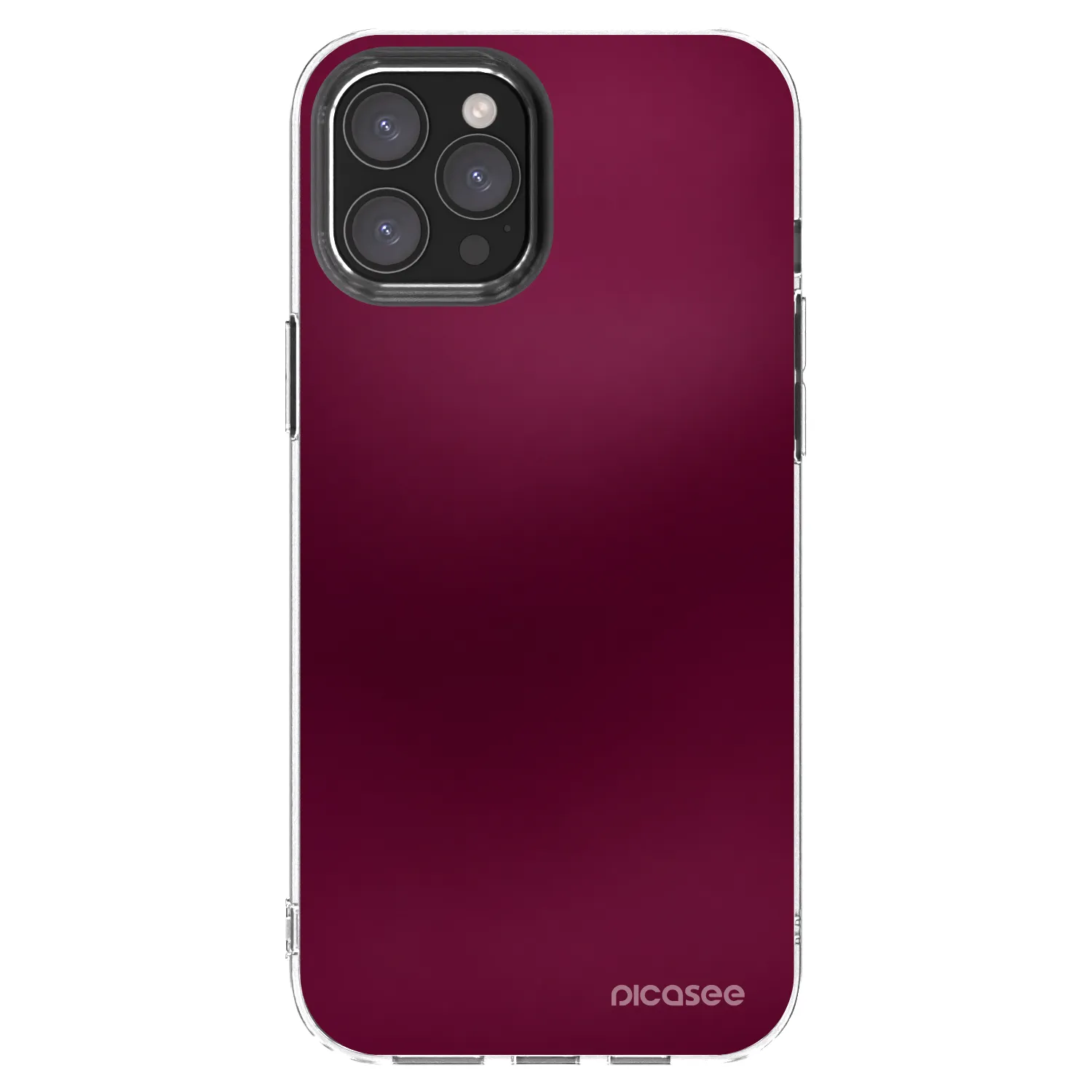 Picasee διαφανής θήκη σιλικόνης Apple iPhone 12 Pro Max - Velvet Bordeaux