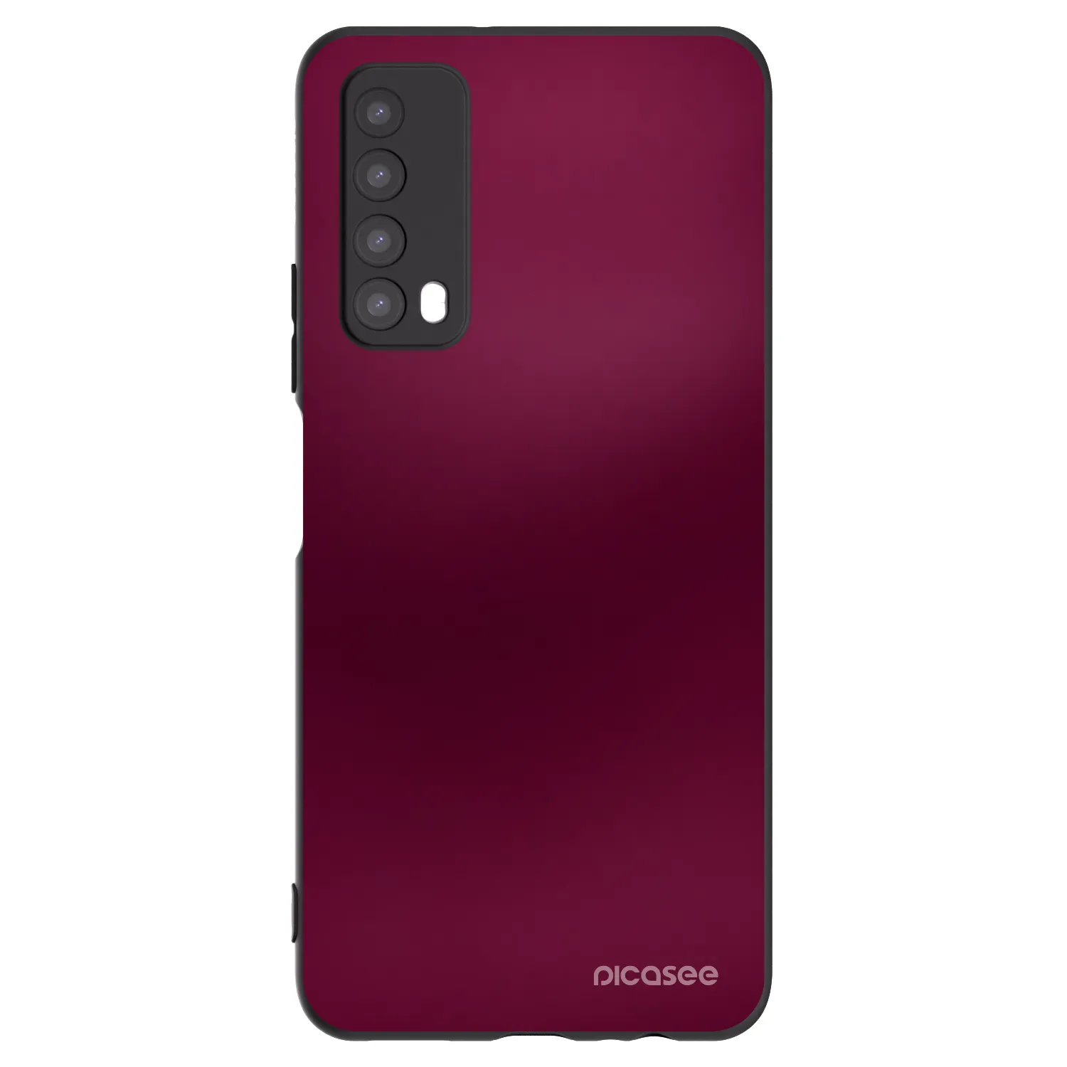 Picasee Μαύρη θήκη σιλικόνης για Huawei P Smart 2021 - Velvet Bordeaux