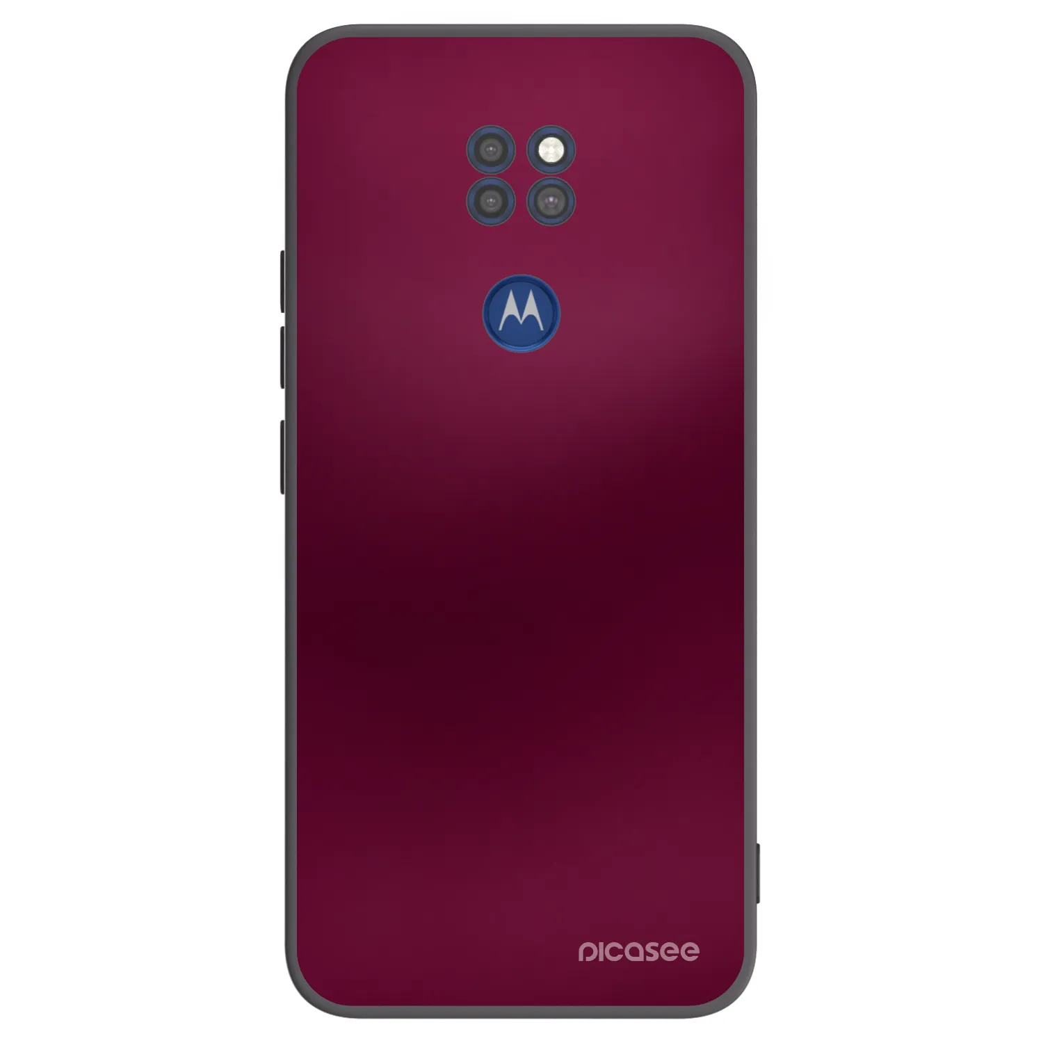Picasee Μαύρη θήκη σιλικόνης για Motorola Moto G9 Play - Velvet Bordeaux