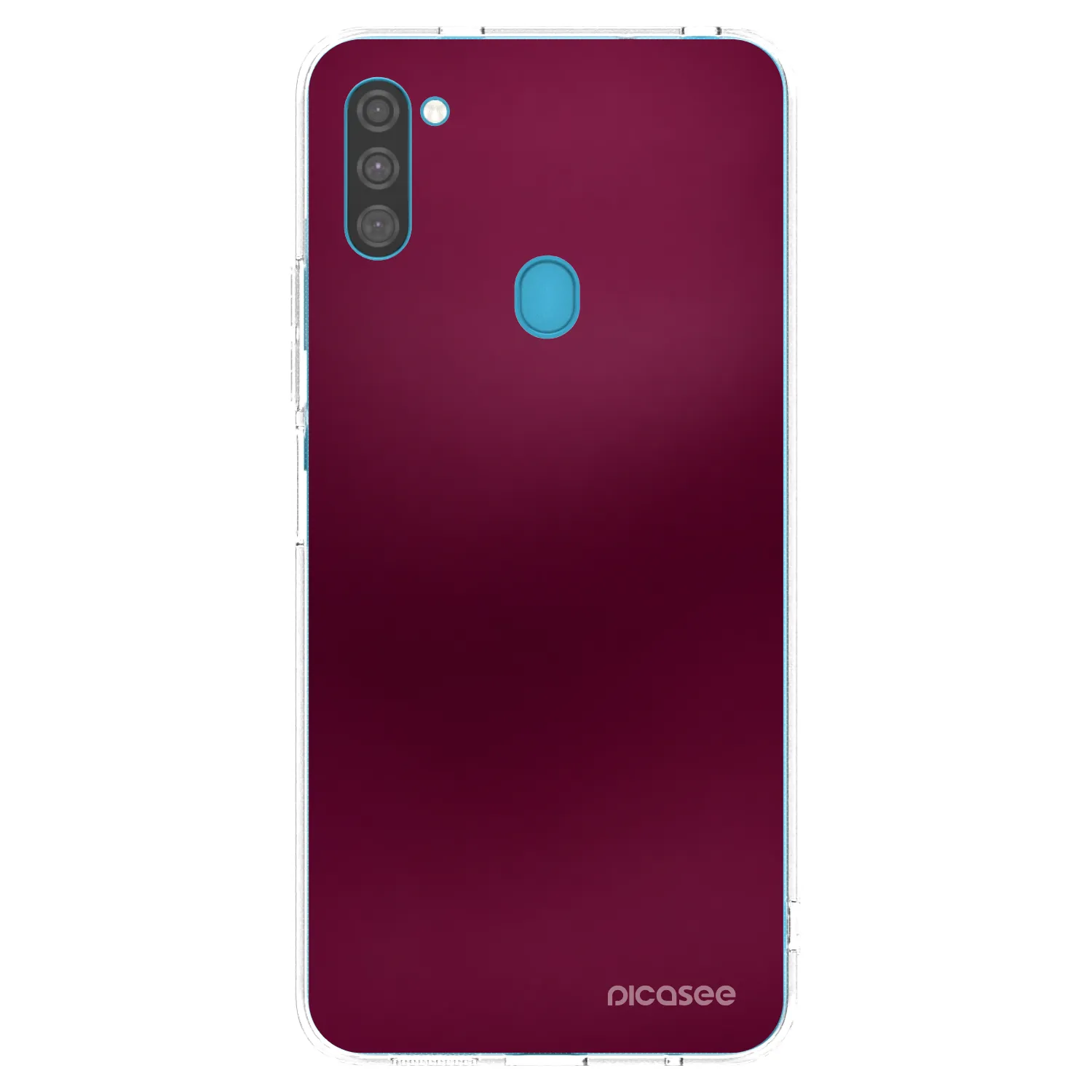Picasee διαφανής θήκη σιλικόνης Samsung Galaxy M11 - Velvet Bordeaux