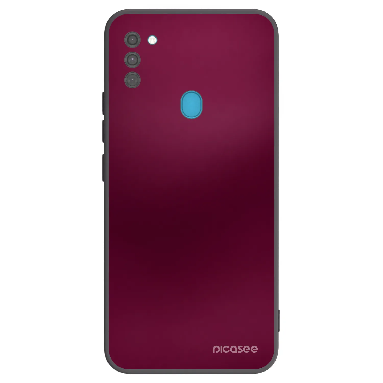 Picasee Μαύρη θήκη σιλικόνης για Samsung Galaxy M11 - Velvet Bordeaux