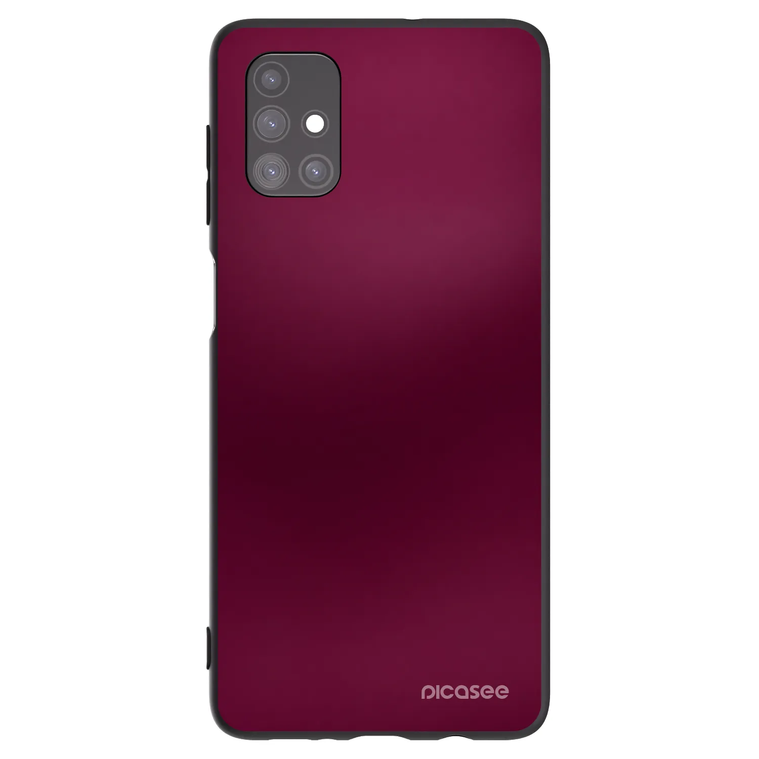 Picasee Μαύρη θήκη σιλικόνης για Samsung Galaxy M51 M515F - Velvet Bordeaux