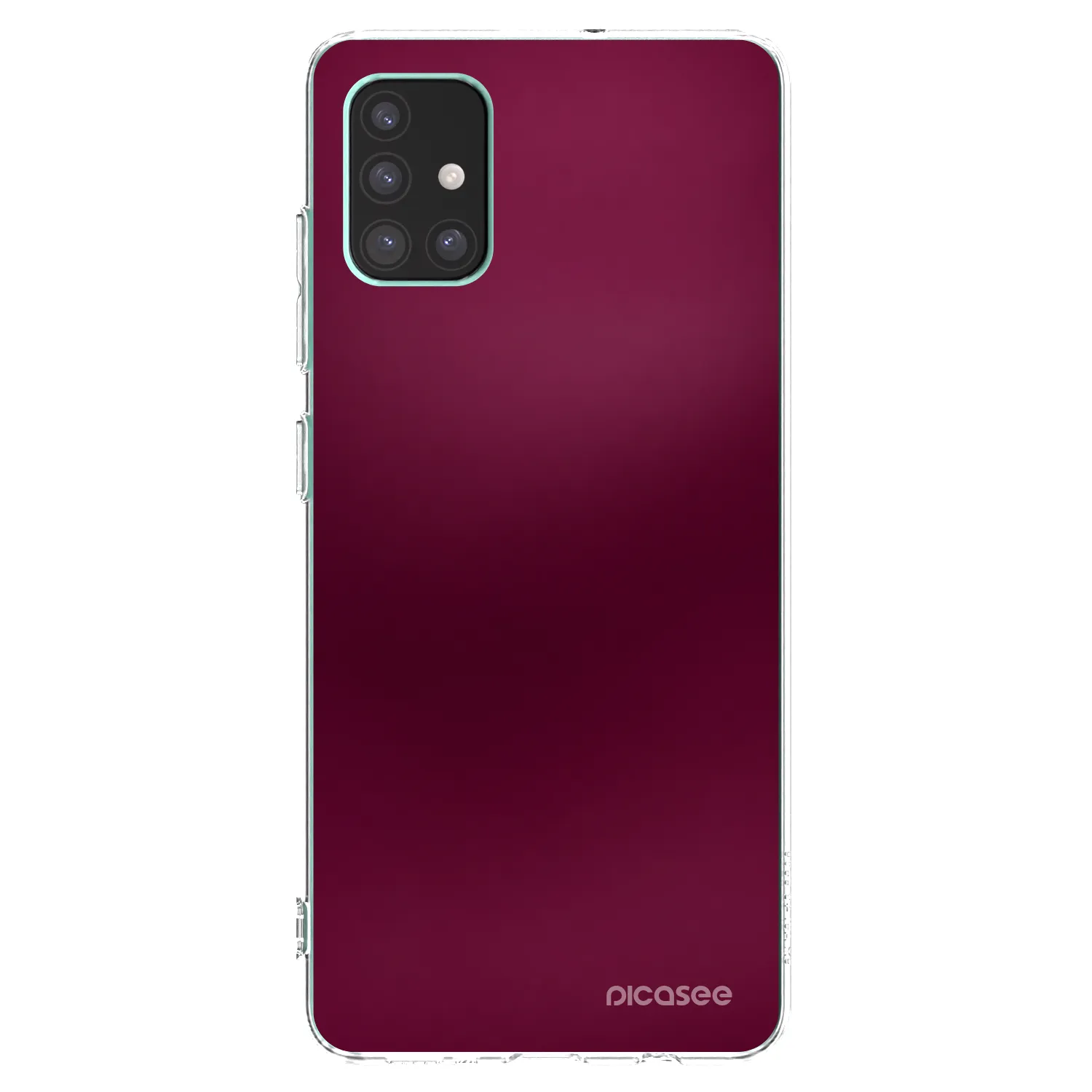 Picasee διαφανής θήκη σιλικόνης Samsung Galaxy M51 M515F - Velvet Bordeaux