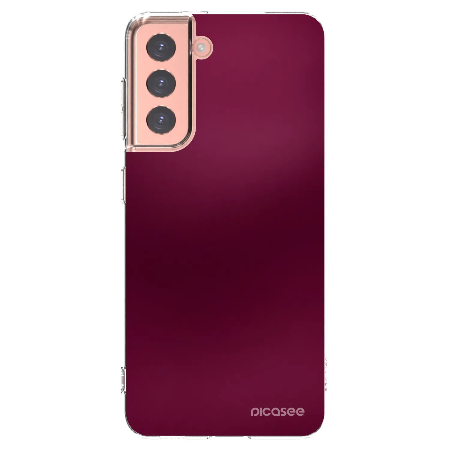 Picasee διαφανής θήκη σιλικόνης Samsung Galaxy S21 5G G991B - Velvet Bordeaux
