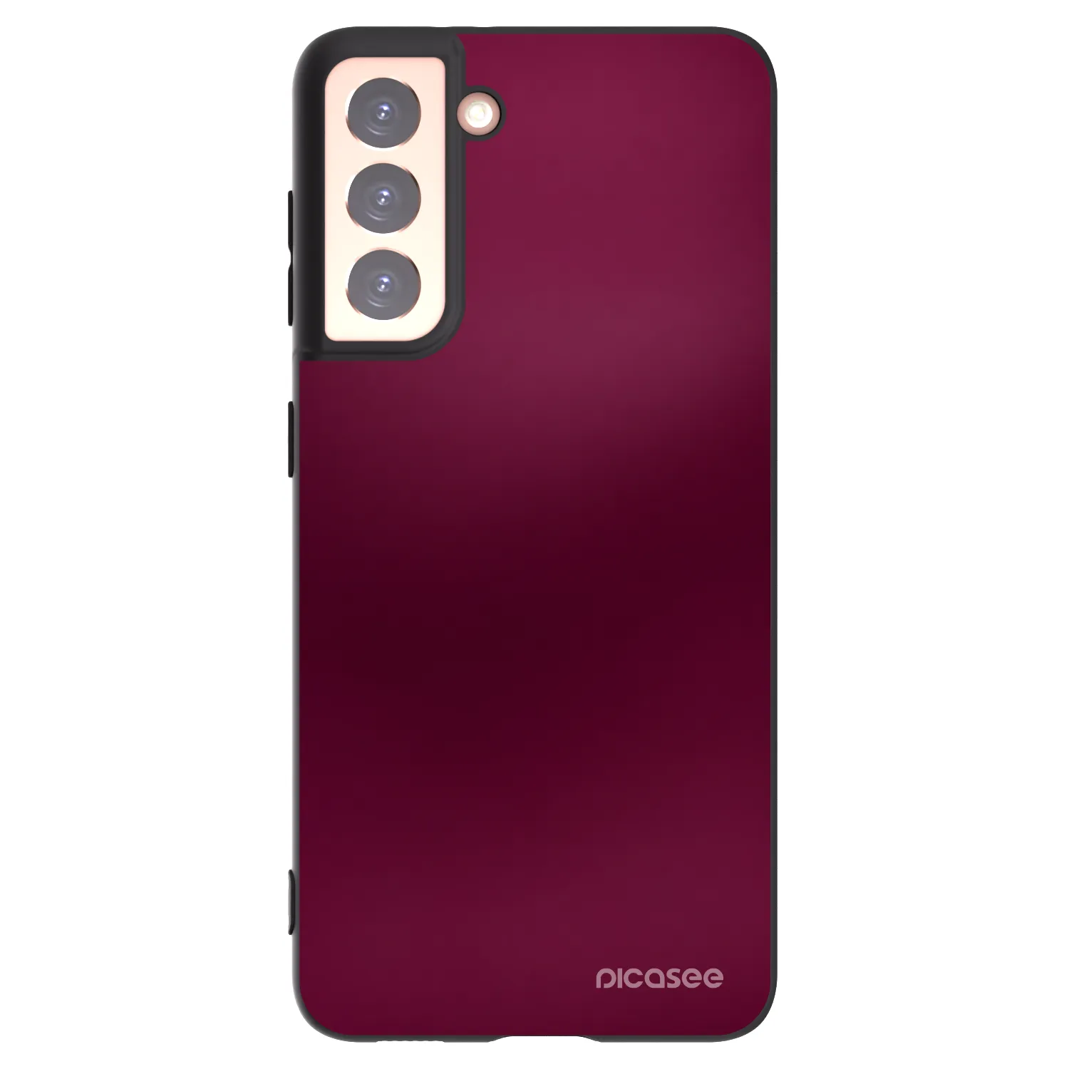 Picasee Μαύρη θήκη σιλικόνης για Samsung Galaxy S21 5G G991B - Velvet Bordeaux