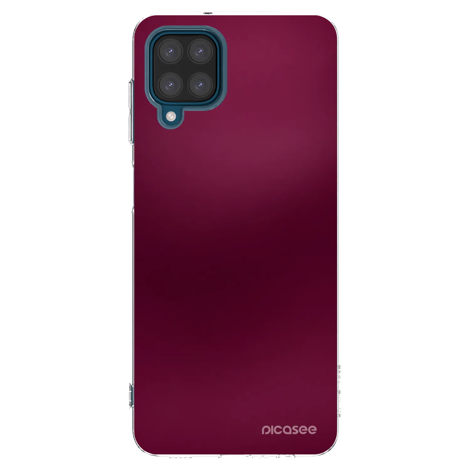 Picasee διαφανής θήκη σιλικόνης Samsung Galaxy A12 A125F - Velvet Bordeaux