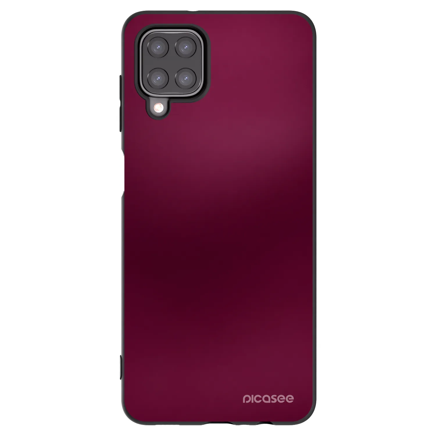 Picasee Μαύρη θήκη σιλικόνης για Samsung Galaxy A12 A125F - Velvet Bordeaux