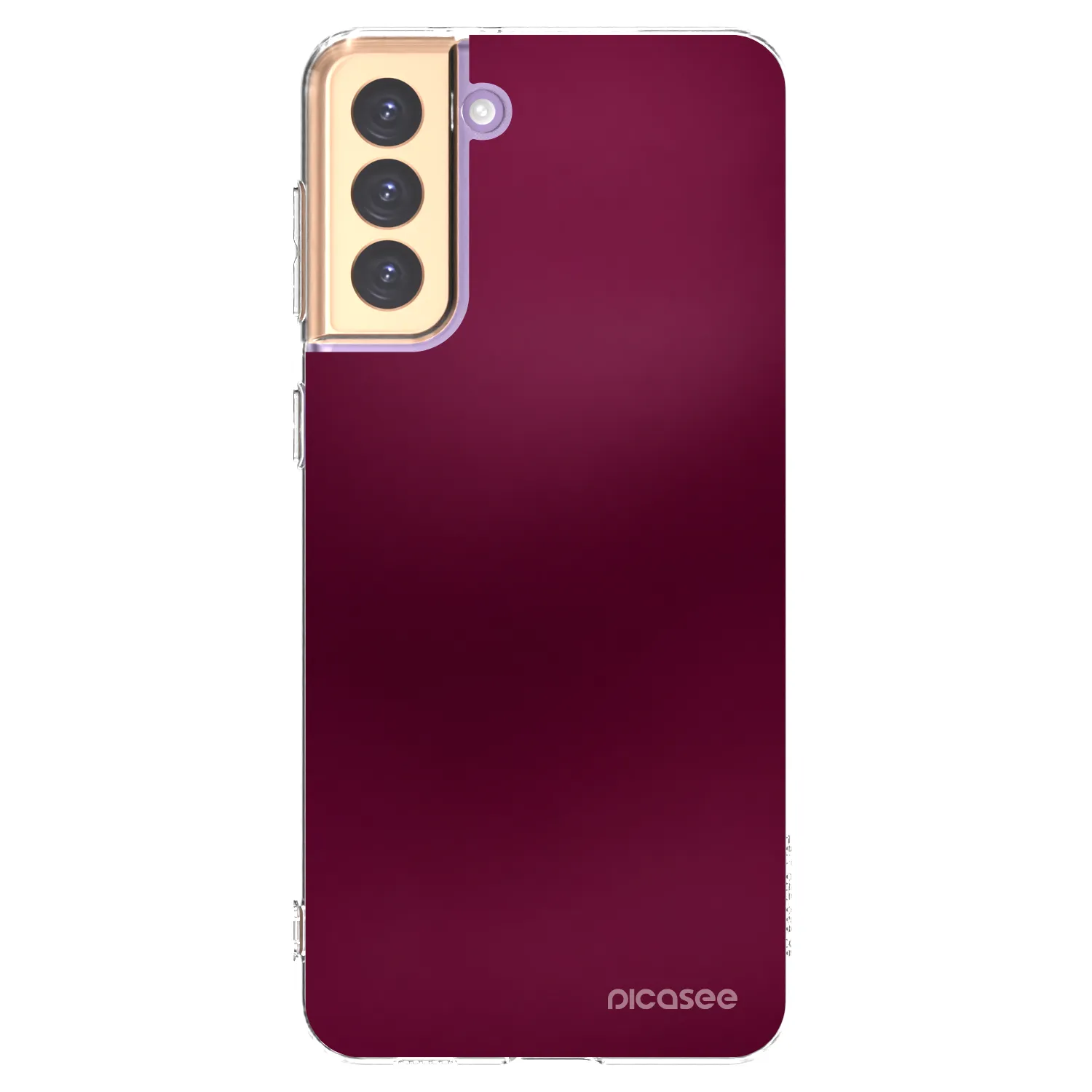 Picasee διαφανής θήκη σιλικόνης Samsung Galaxy S21+ 5G G996F - Velvet Bordeaux