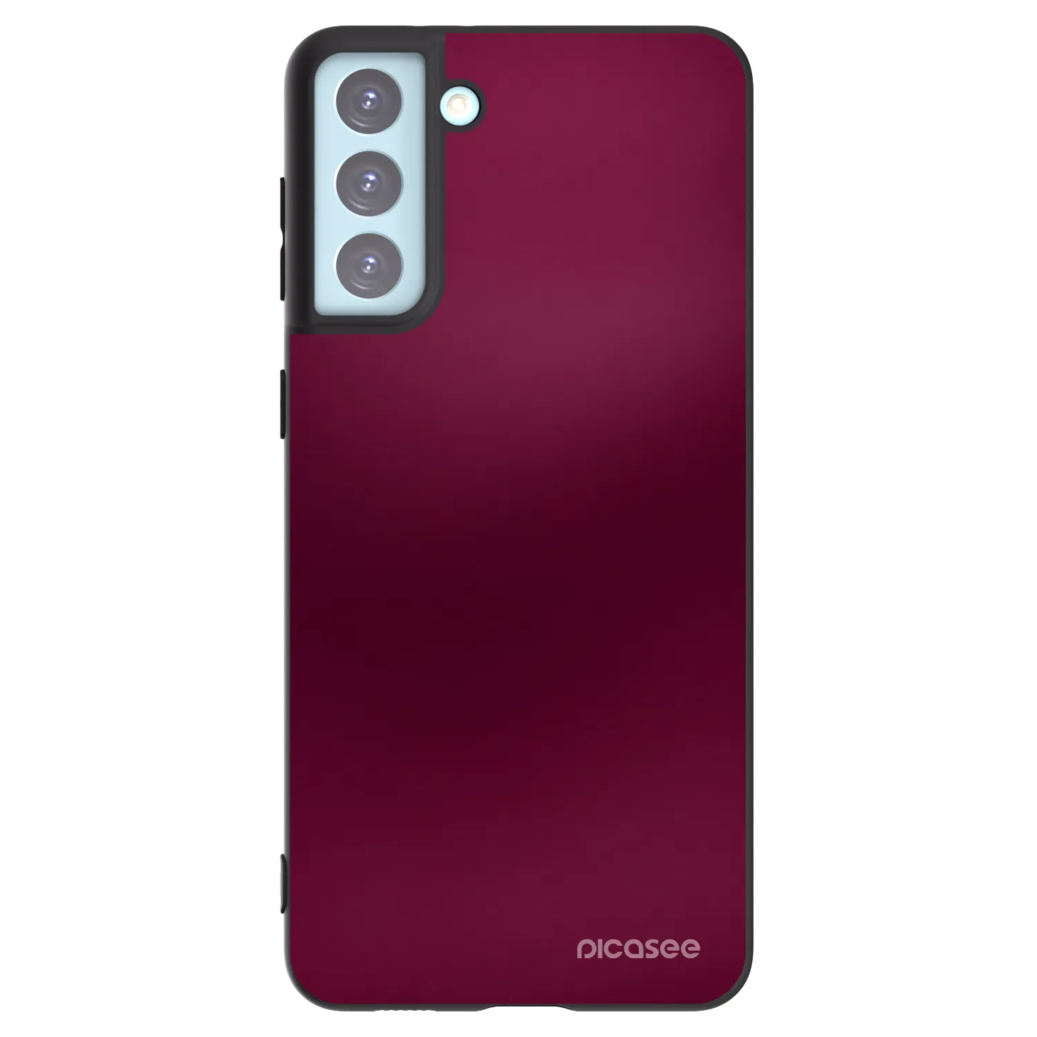Picasee Μαύρη θήκη σιλικόνης για Samsung Galaxy S21+ 5G G996F - Velvet Bordeaux