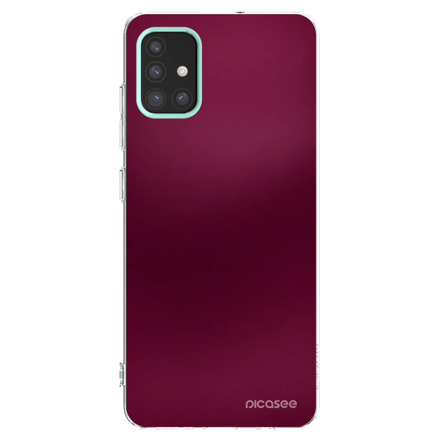 Picasee διαφανής θήκη σιλικόνης Samsung Galaxy M31s - Velvet Bordeaux