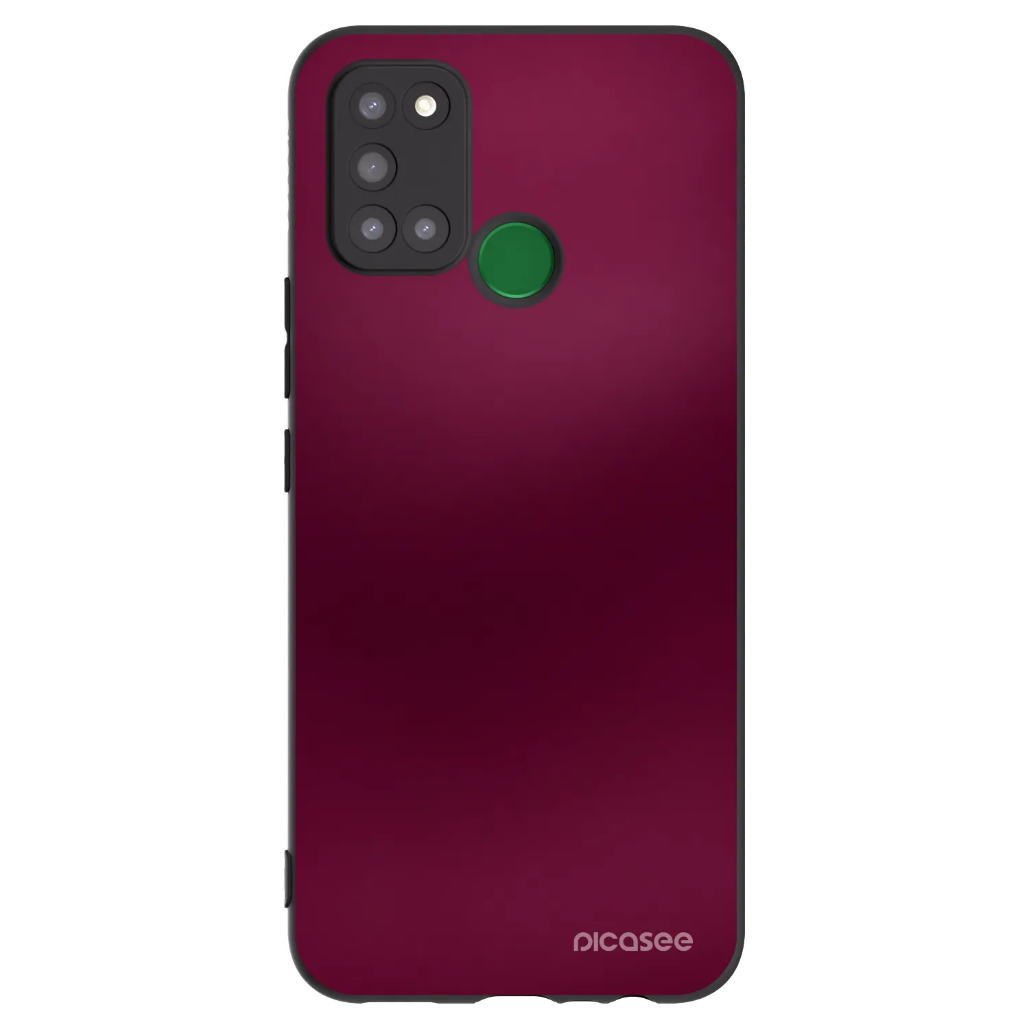 Picasee Μαύρη θήκη σιλικόνης για Realme 7i - Velvet Bordeaux