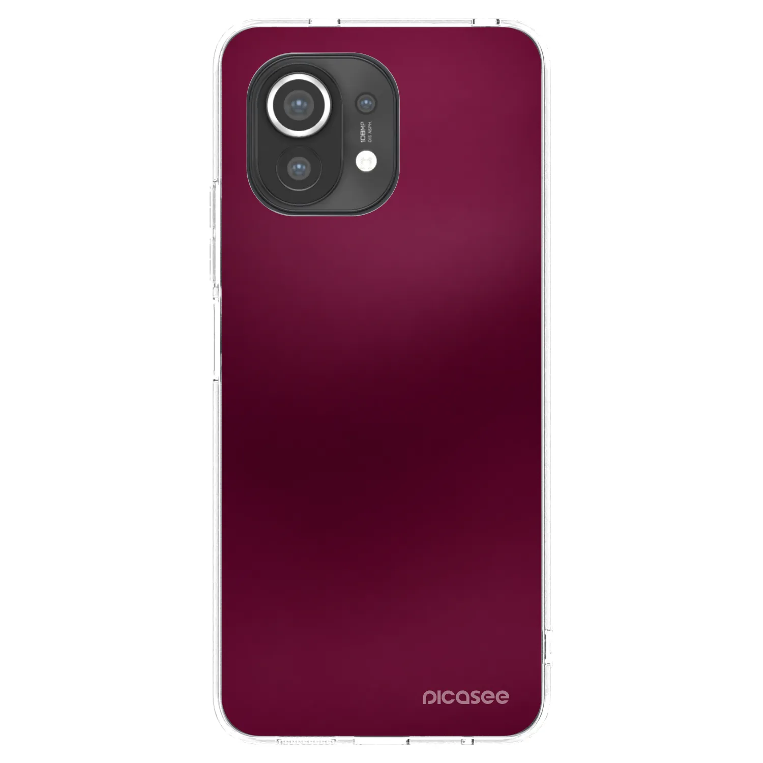 Picasee διαφανής θήκη σιλικόνης Xiaomi Mi 11 - Velvet Bordeaux