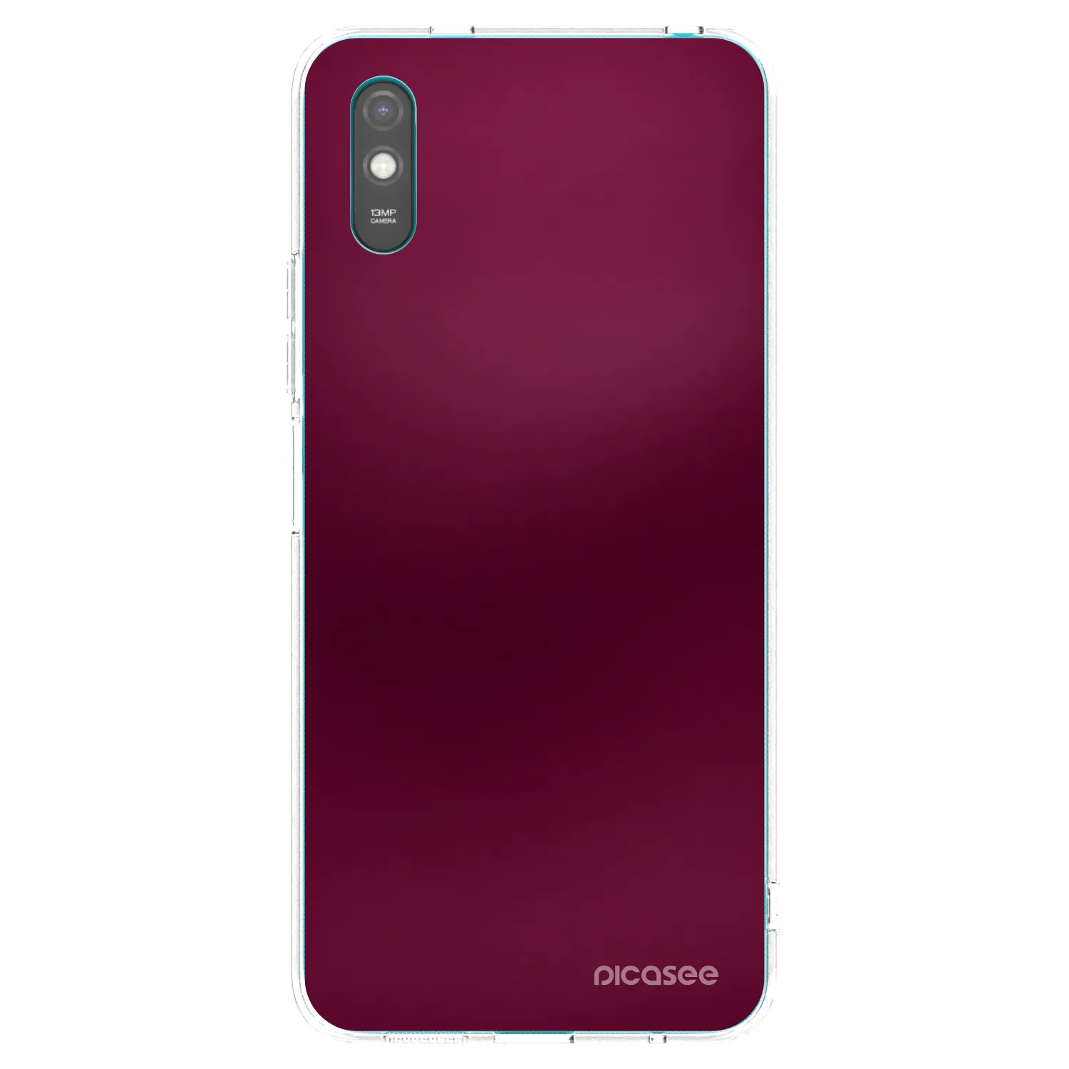 Picasee διαφανής θήκη σιλικόνης Xiaomi Redmi 9AT - Velvet Bordeaux