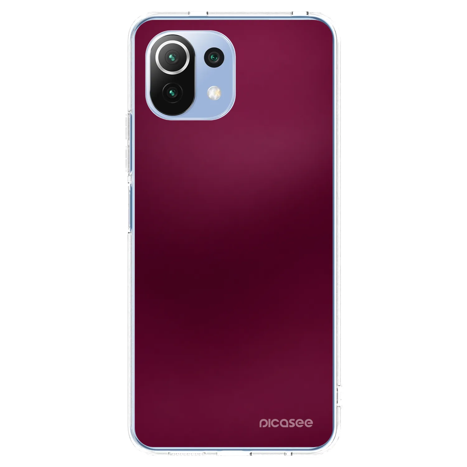 Picasee διαφανής θήκη σιλικόνης Xiaomi Mi 11 Lite - Velvet Bordeaux