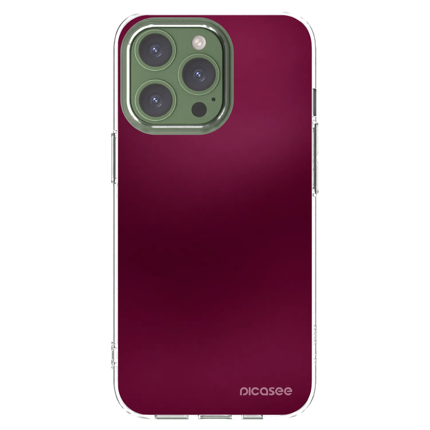 Picasee διαφανής θήκη σιλικόνης Apple iPhone 13 Pro - Velvet Bordeaux