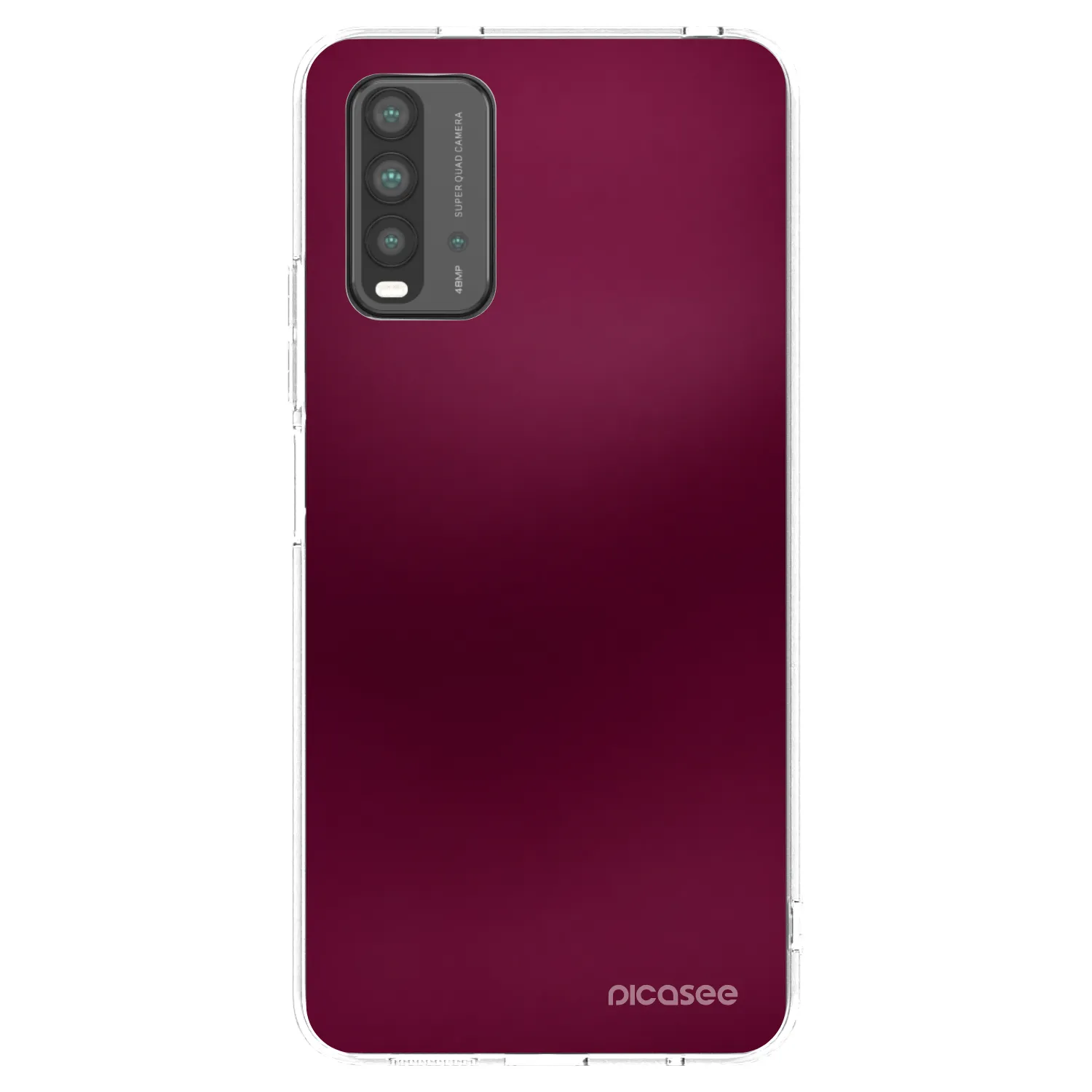 Picasee Μαύρη θήκη σιλικόνης για Xiaomi Redmi 9T - Velvet Bordeaux
