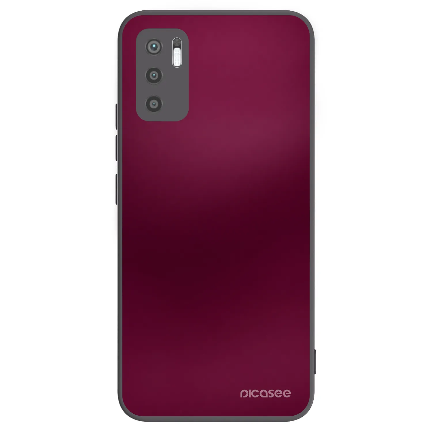 Picasee Μαύρη θήκη σιλικόνης για Xiaomi Redmi Note 10 5G - Velvet Bordeaux