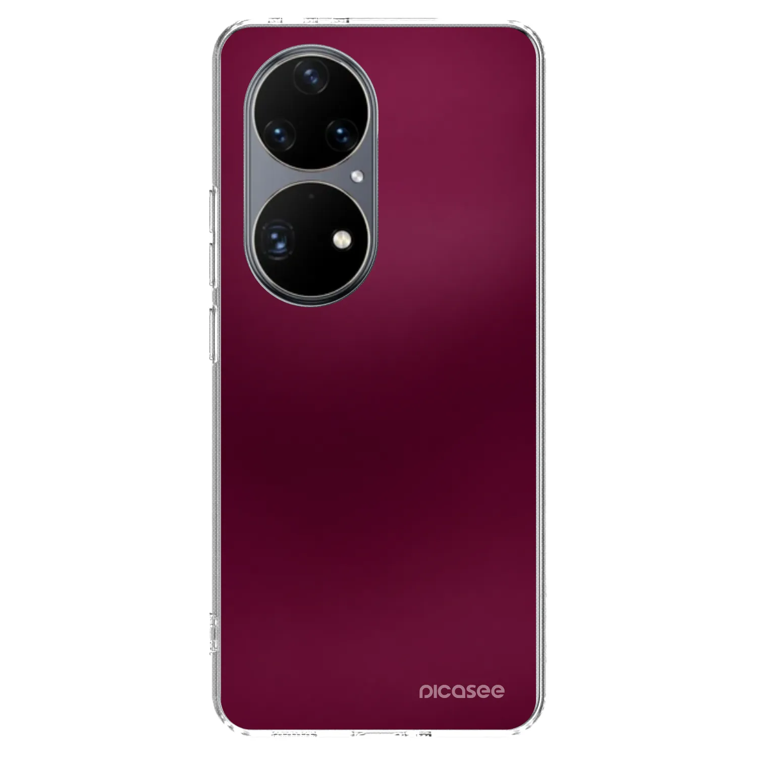 Picasee διαφανής θήκη σιλικόνης Huawei P50 - Velvet Bordeaux