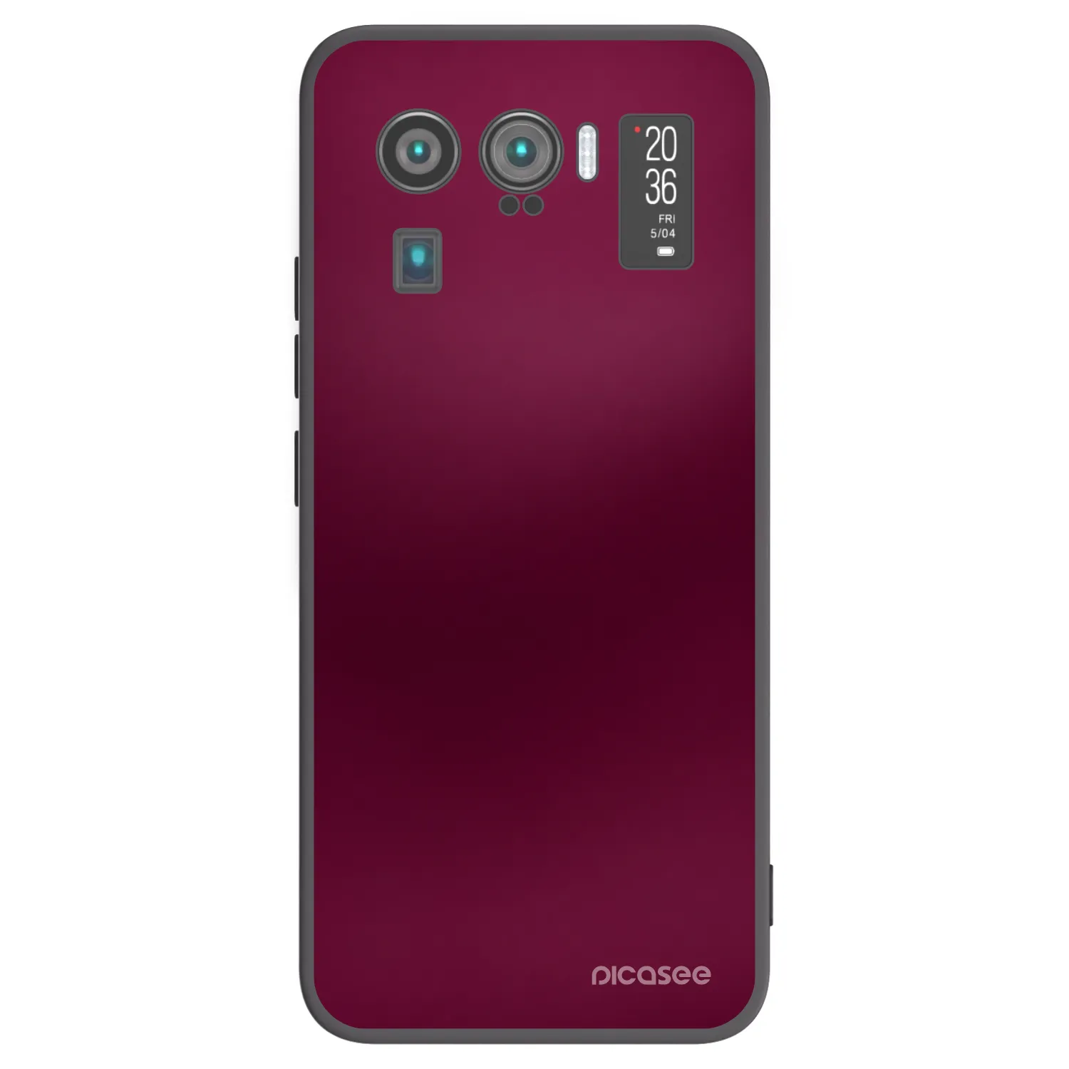 Picasee Μαύρη θήκη σιλικόνης για Xiaomi Mi 11 Ultra - Velvet Bordeaux