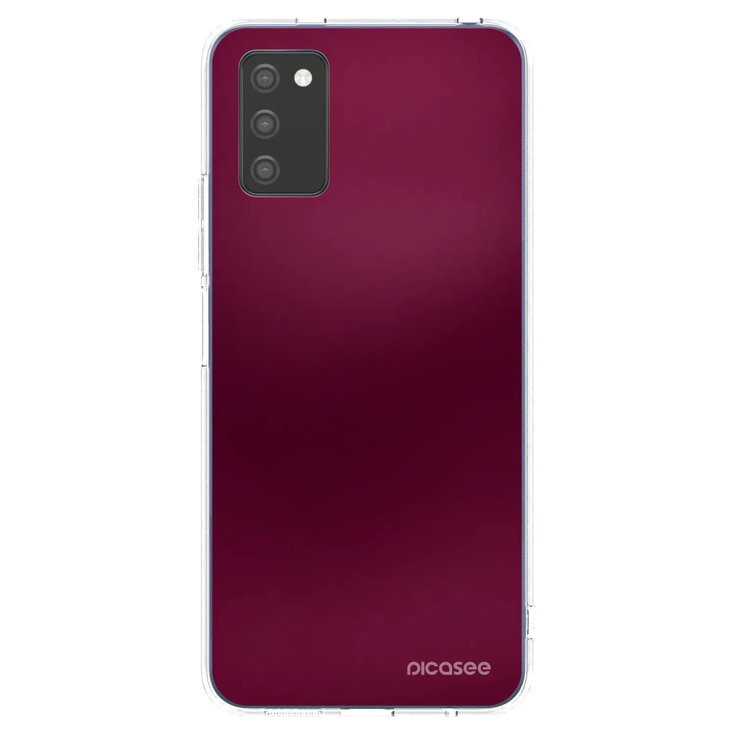 Picasee διαφανής θήκη σιλικόνης Samsung Galaxy A02s A025G - Velvet Bordeaux