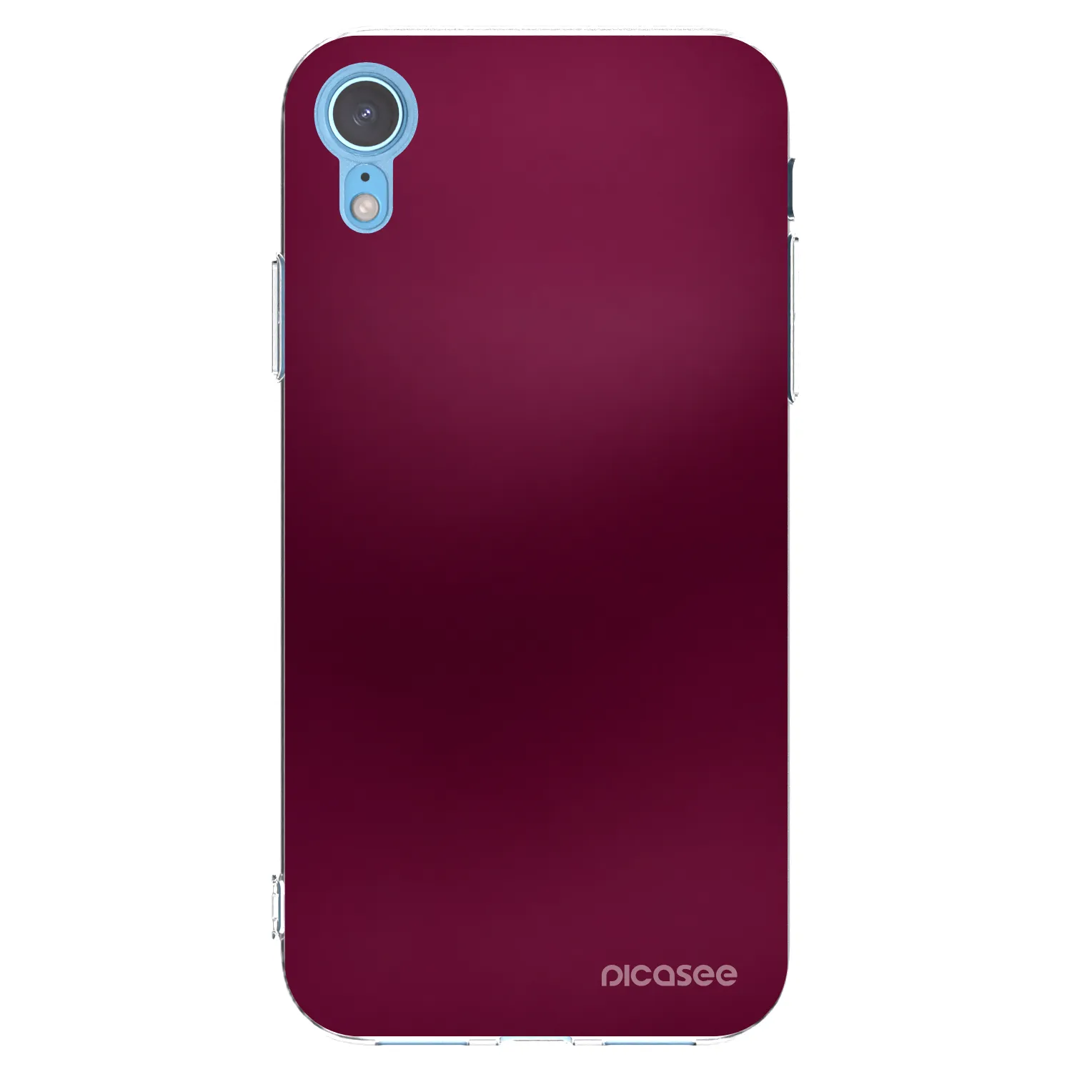 Picasee διαφανής θήκη σιλικόνης Apple iPhone XR - Velvet Bordeaux