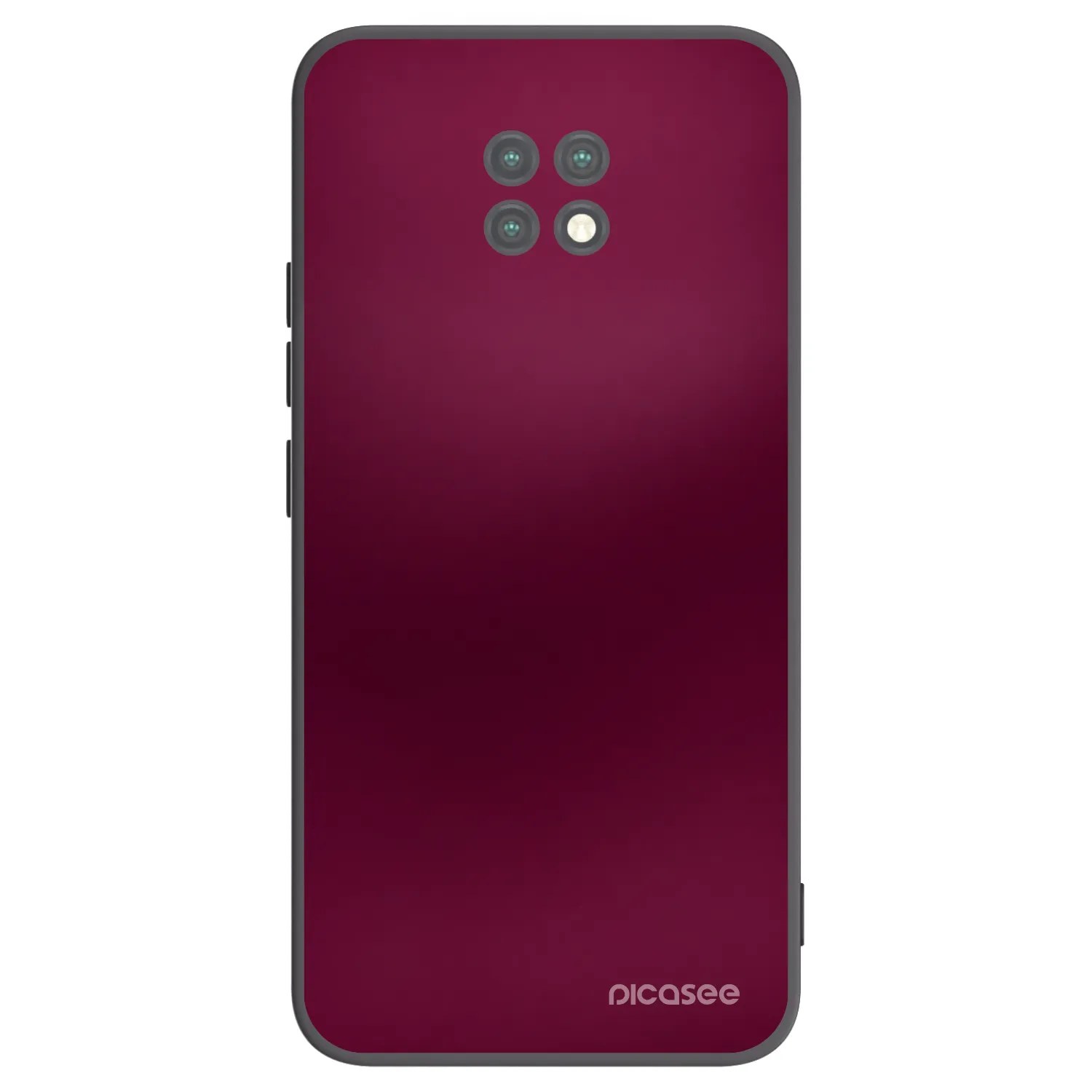 Picasee Μαύρη θήκη σιλικόνης για Xiaomi Redmi Note 9T - Velvet Bordeaux