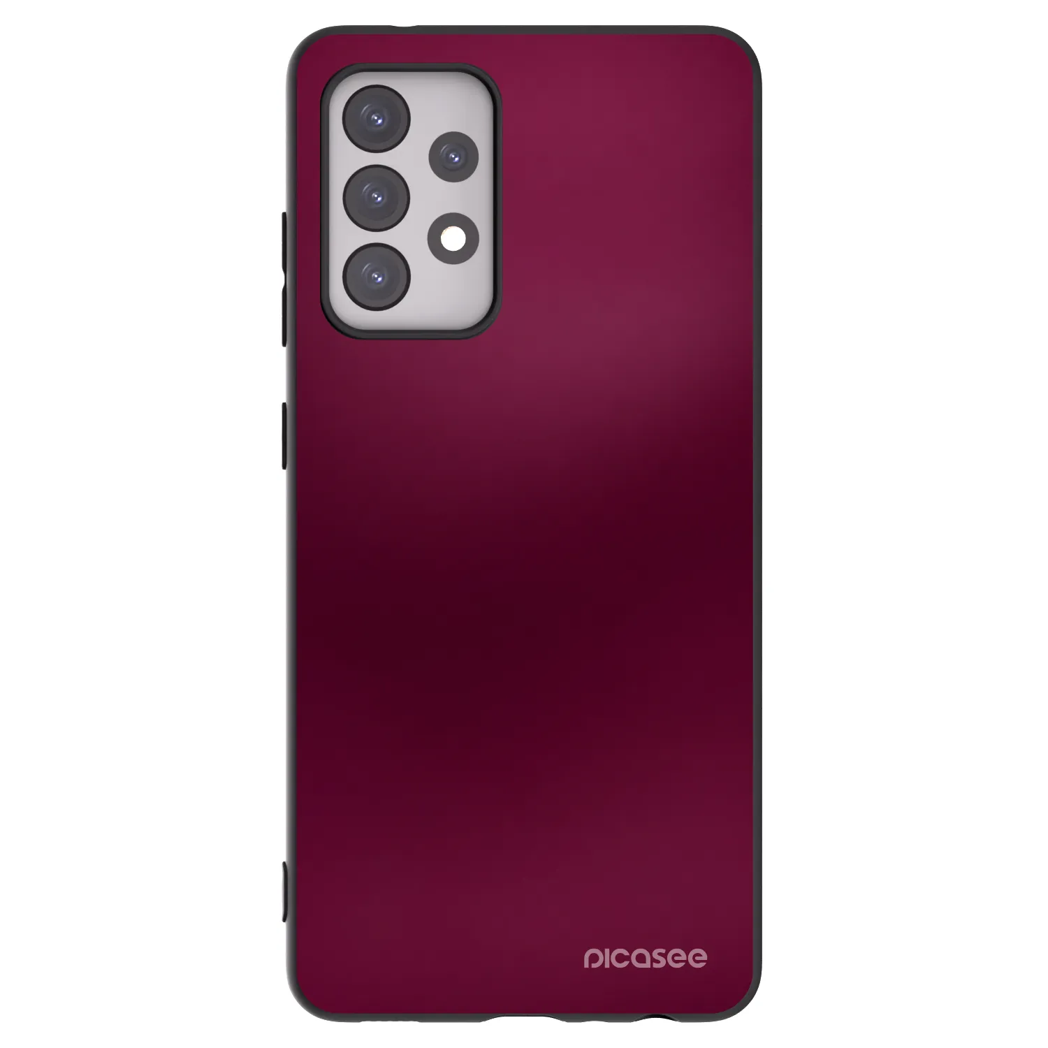 Picasee Μαύρη θήκη σιλικόνης για Samsung Galaxy A52s 5G A528B - Velvet Bordeaux