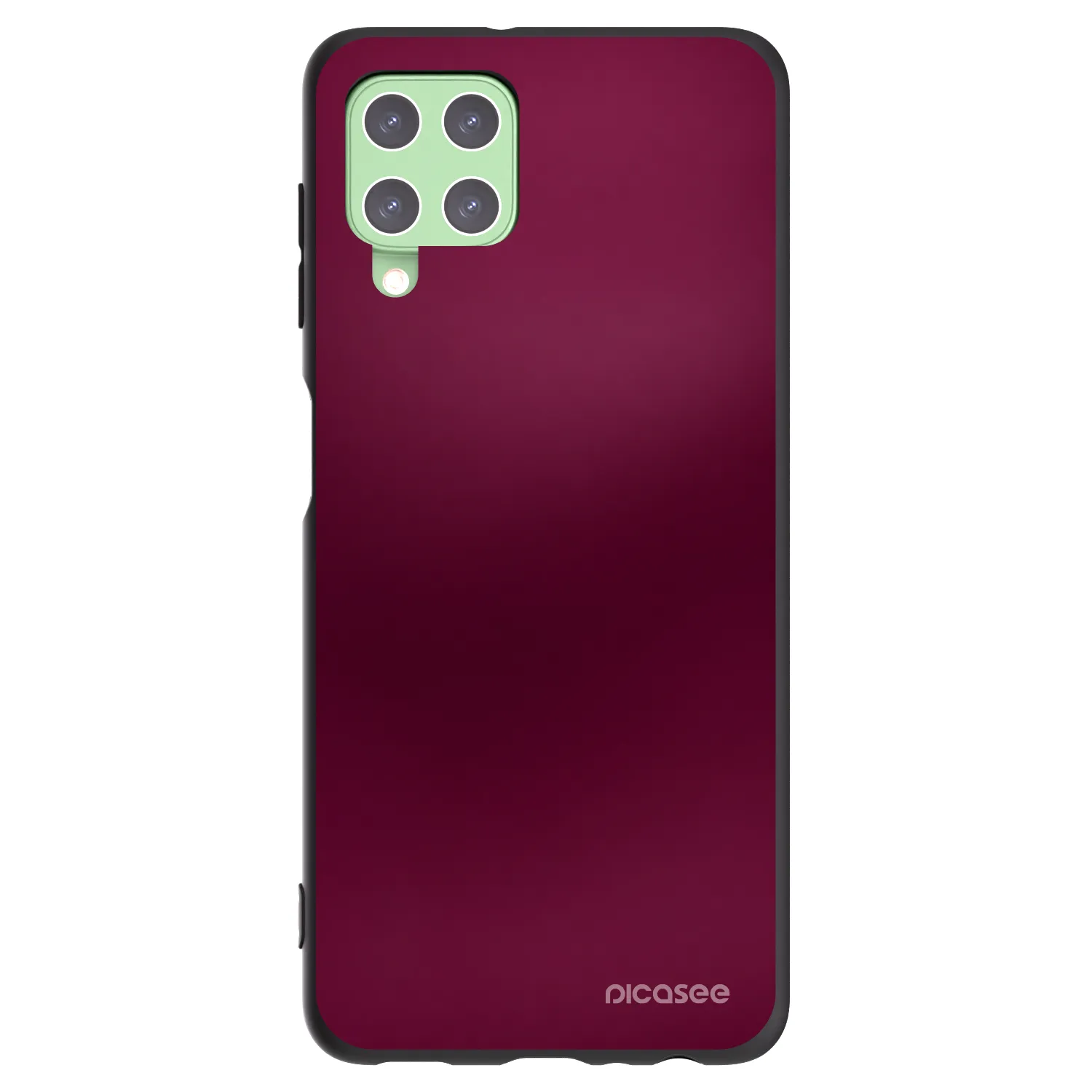 Picasee Μαύρη θήκη σιλικόνης για Samsung Galaxy A22 A225F 4G - Velvet Bordeaux