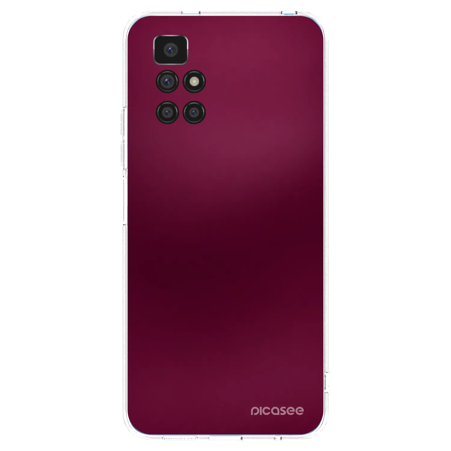 Picasee διαφανής θήκη σιλικόνης Xiaomi Redmi 10 - Velvet Bordeaux