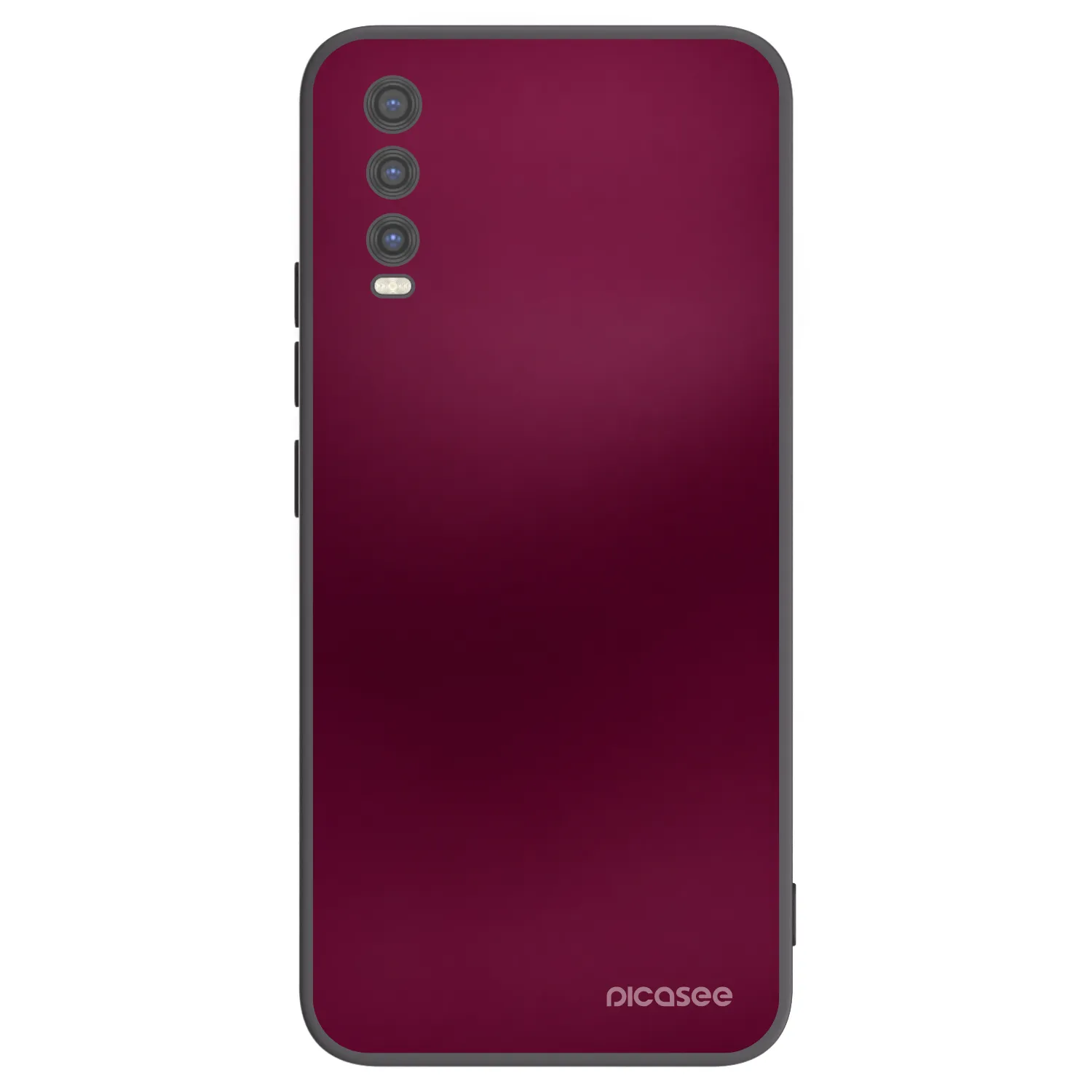 Picasee Μαύρη θήκη σιλικόνης για Vivo Y20s - Velvet Bordeaux