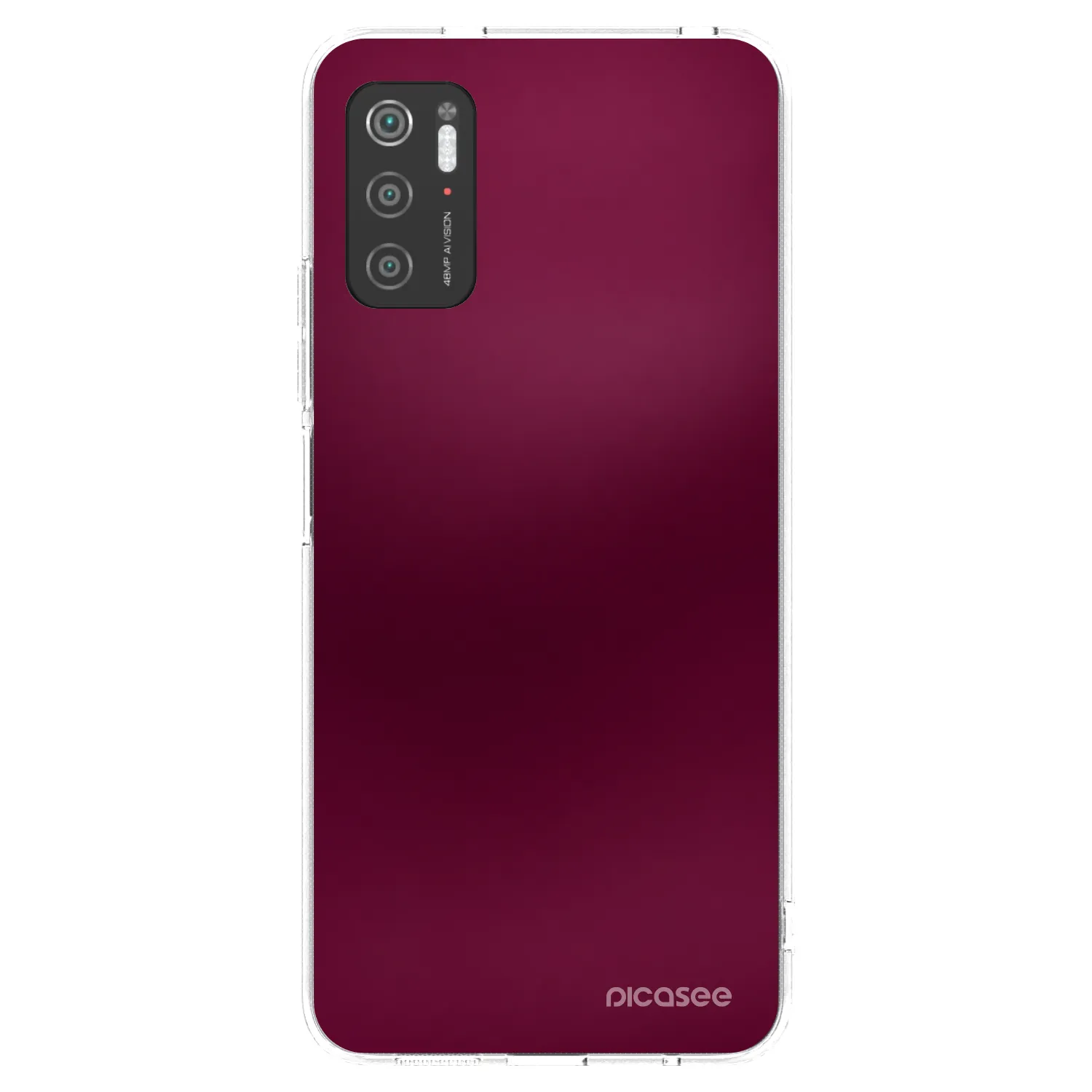 Picasee διαφανής θήκη σιλικόνης Xiaomi Poco M3 Pro 5G - Velvet Bordeaux
