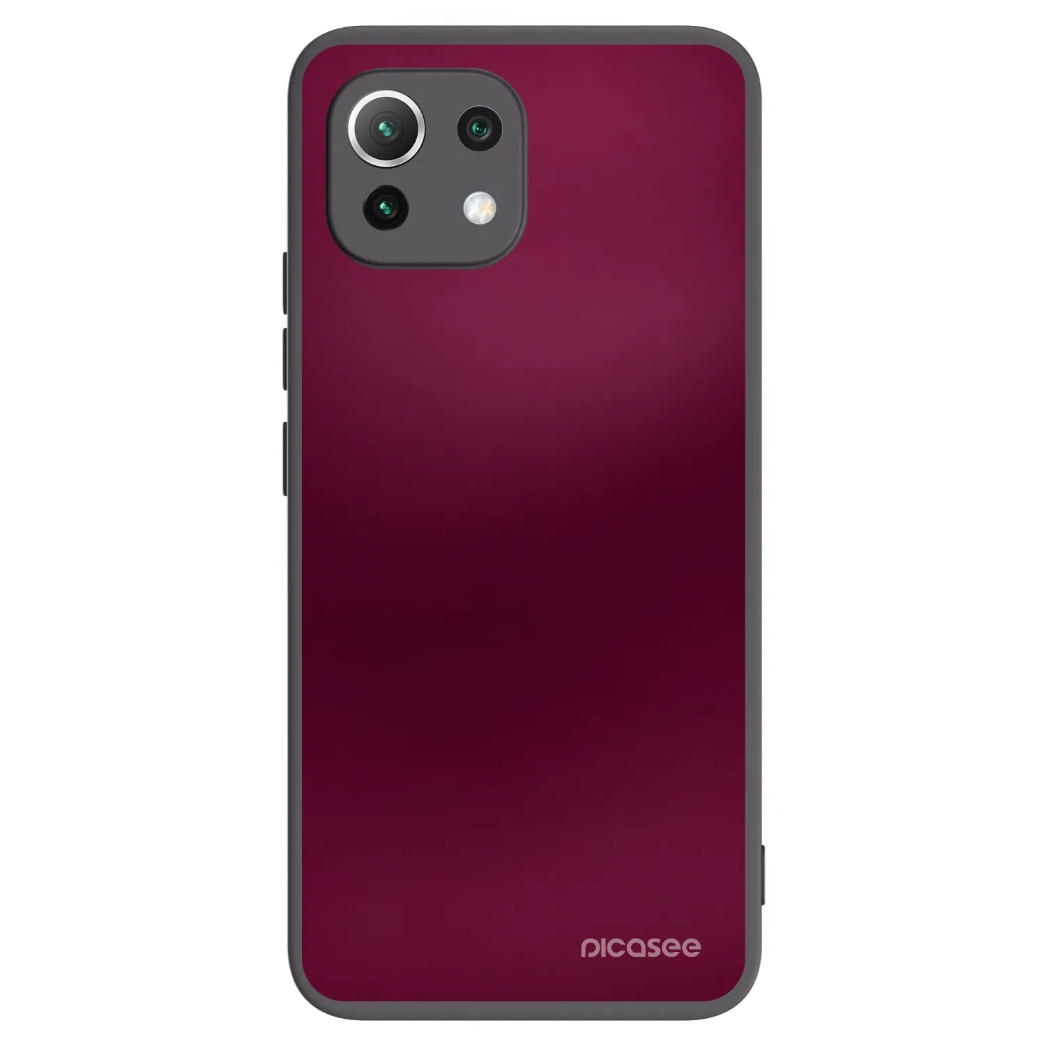 Picasee Μαύρη θήκη σιλικόνης για Xiaomi 11 Lite 5G NE - Velvet Bordeaux