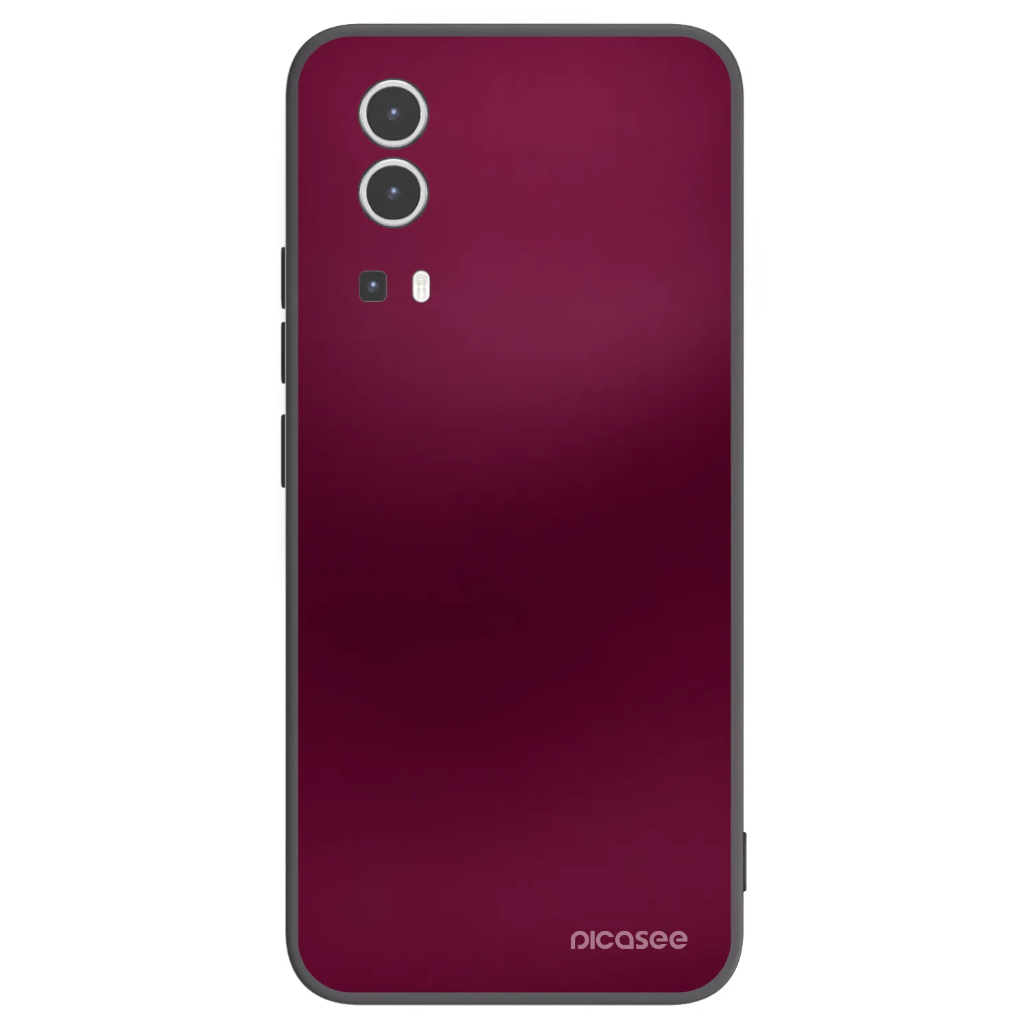 Picasee Μαύρη θήκη σιλικόνης για Vivo Y72 5G - Velvet Bordeaux
