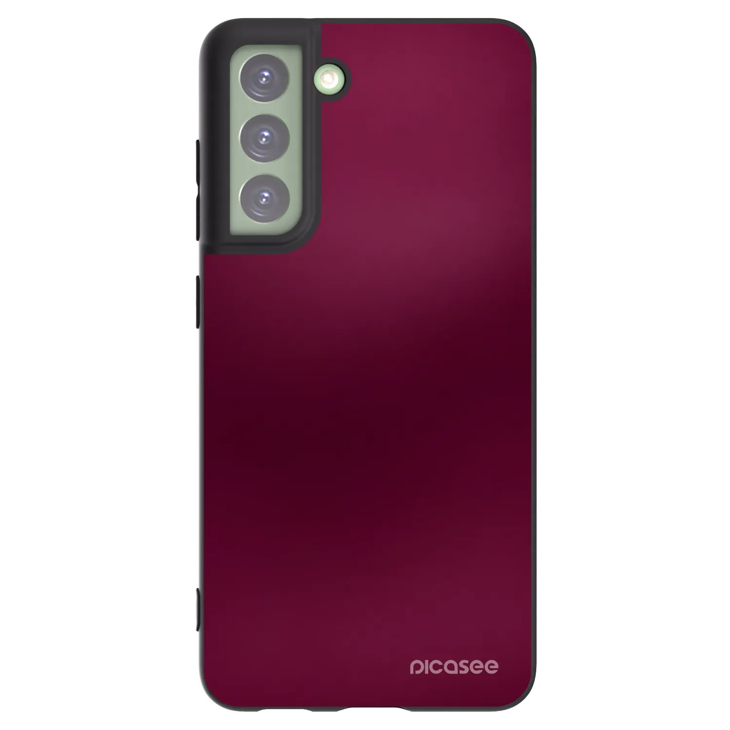 Picasee Μαύρη θήκη σιλικόνης για Samsung Galaxy S21 FE 5G - Velvet Bordeaux