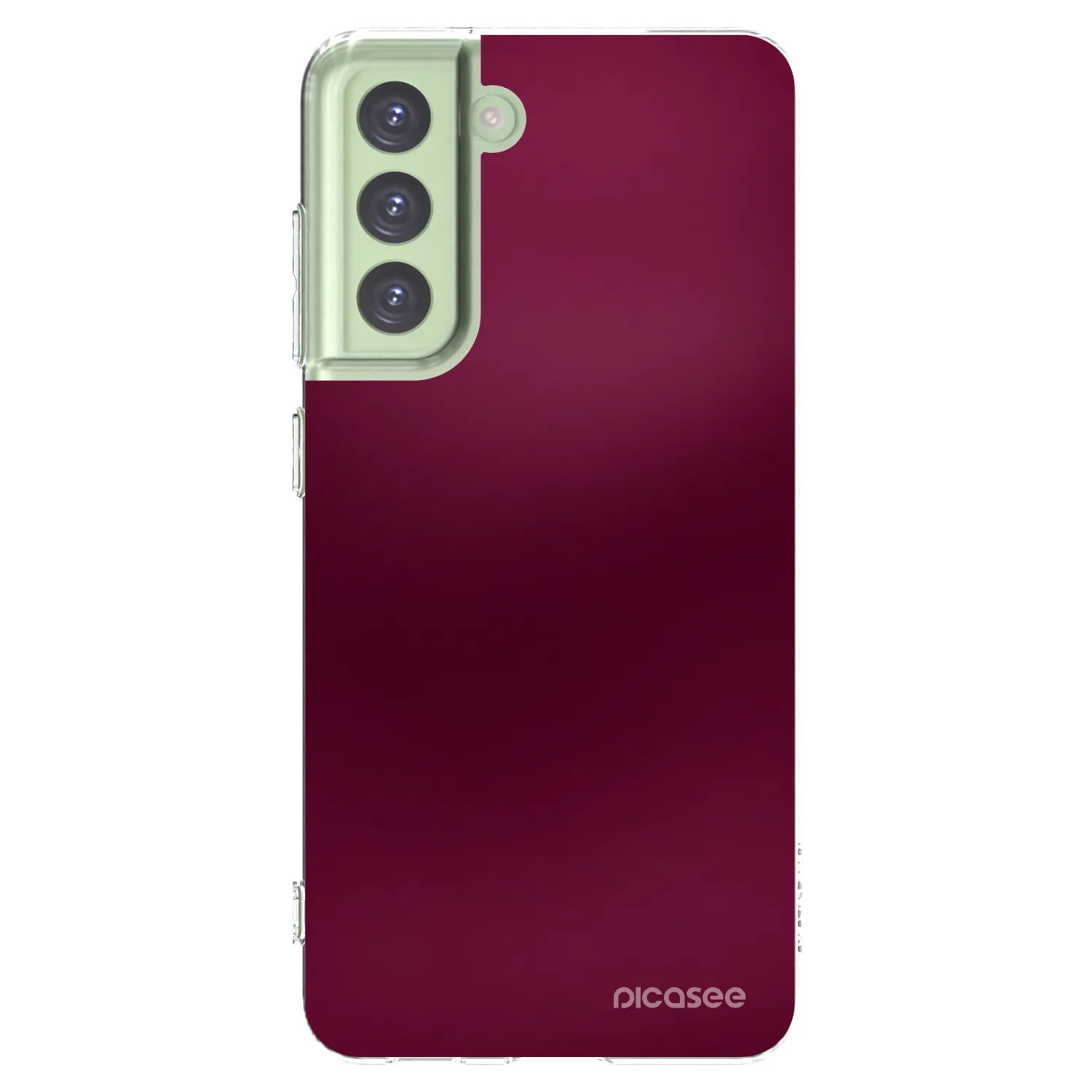 Picasee διαφανής θήκη σιλικόνης Samsung Galaxy S21 FE 5G - Velvet Bordeaux