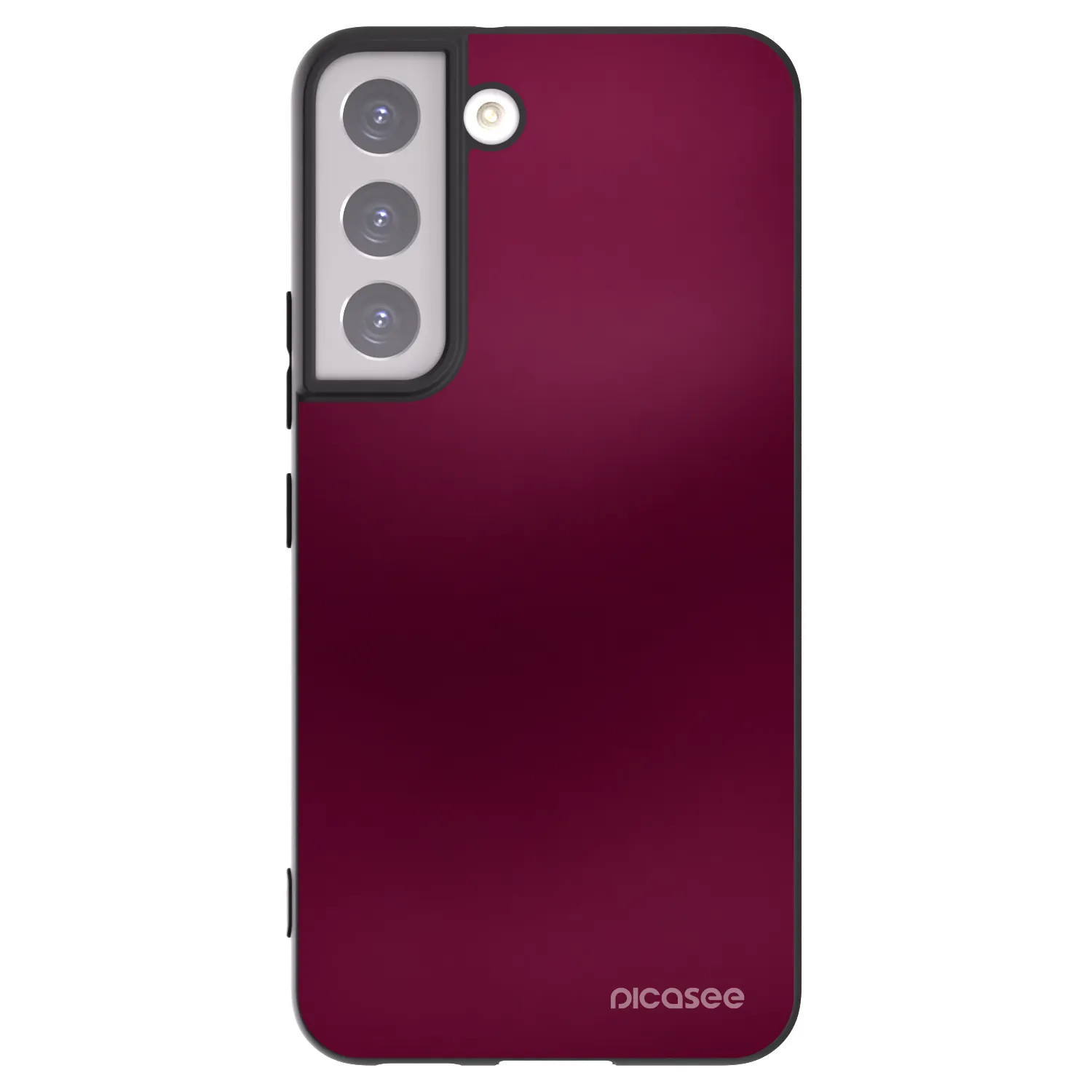 Picasee Μαύρη θήκη σιλικόνης για Samsung Galaxy S22 5G - Velvet Bordeaux