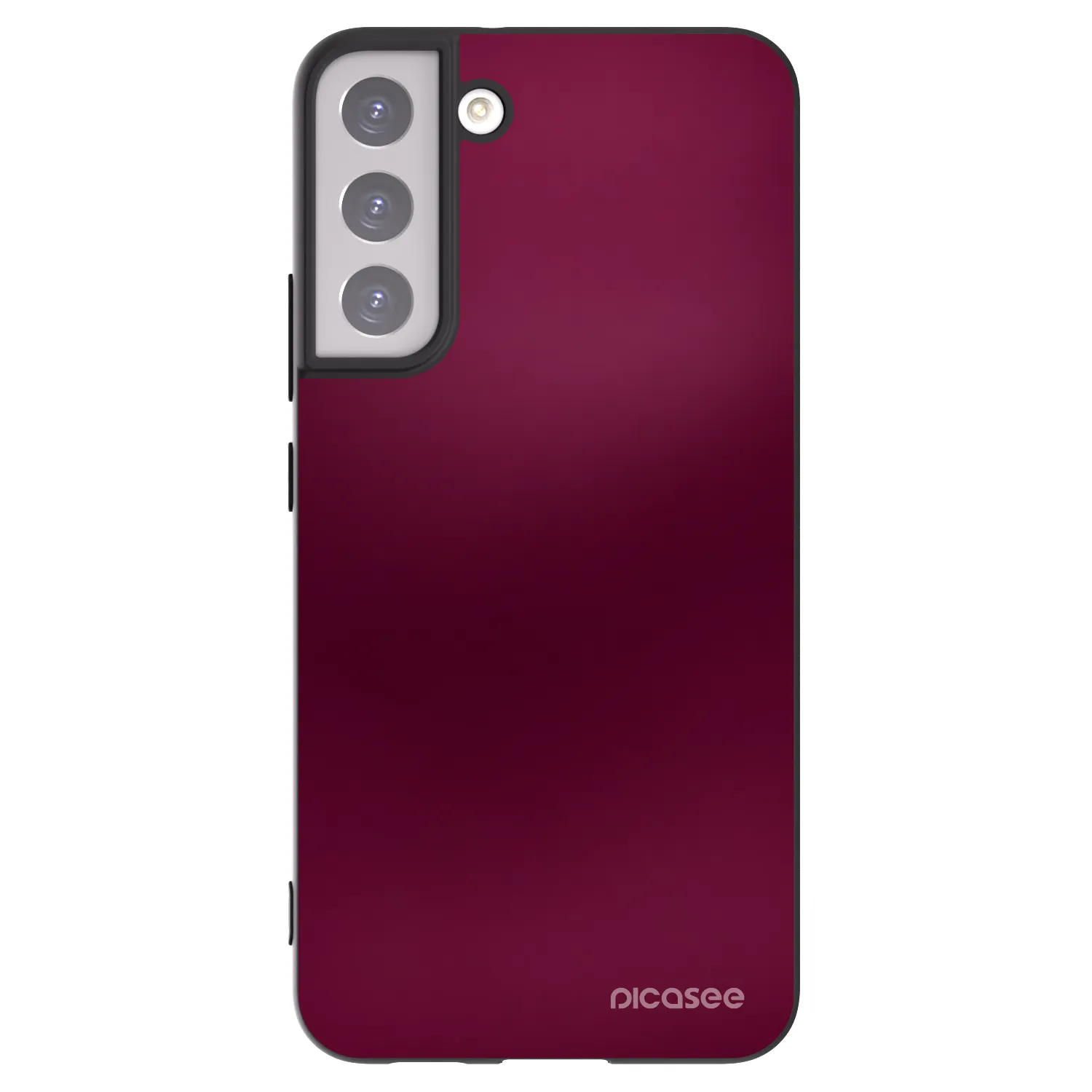 Picasee Μαύρη θήκη σιλικόνης για Samsung Galaxy S22+ 5G - Velvet Bordeaux