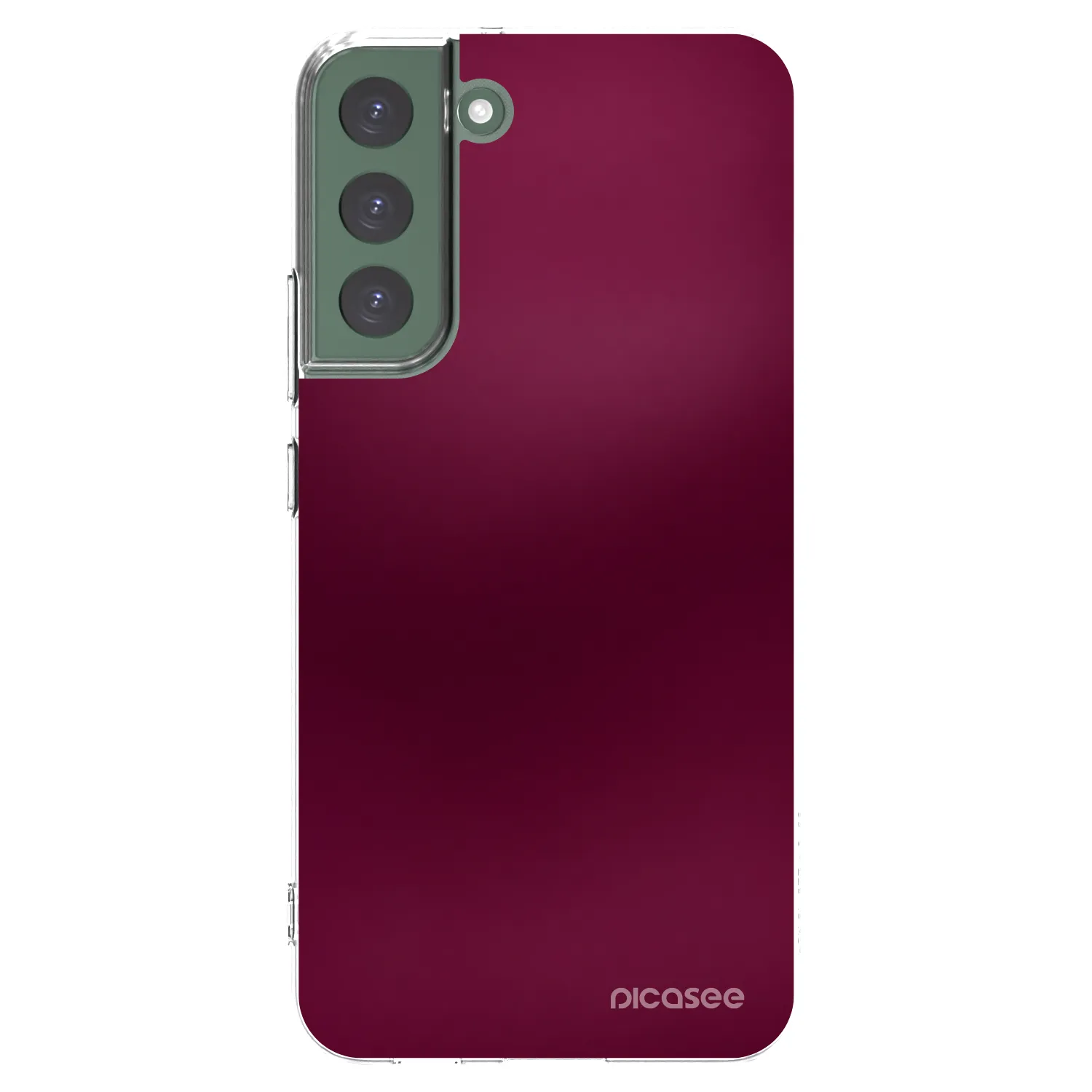 Picasee διαφανής θήκη σιλικόνης Samsung Galaxy S22+ 5G - Velvet Bordeaux