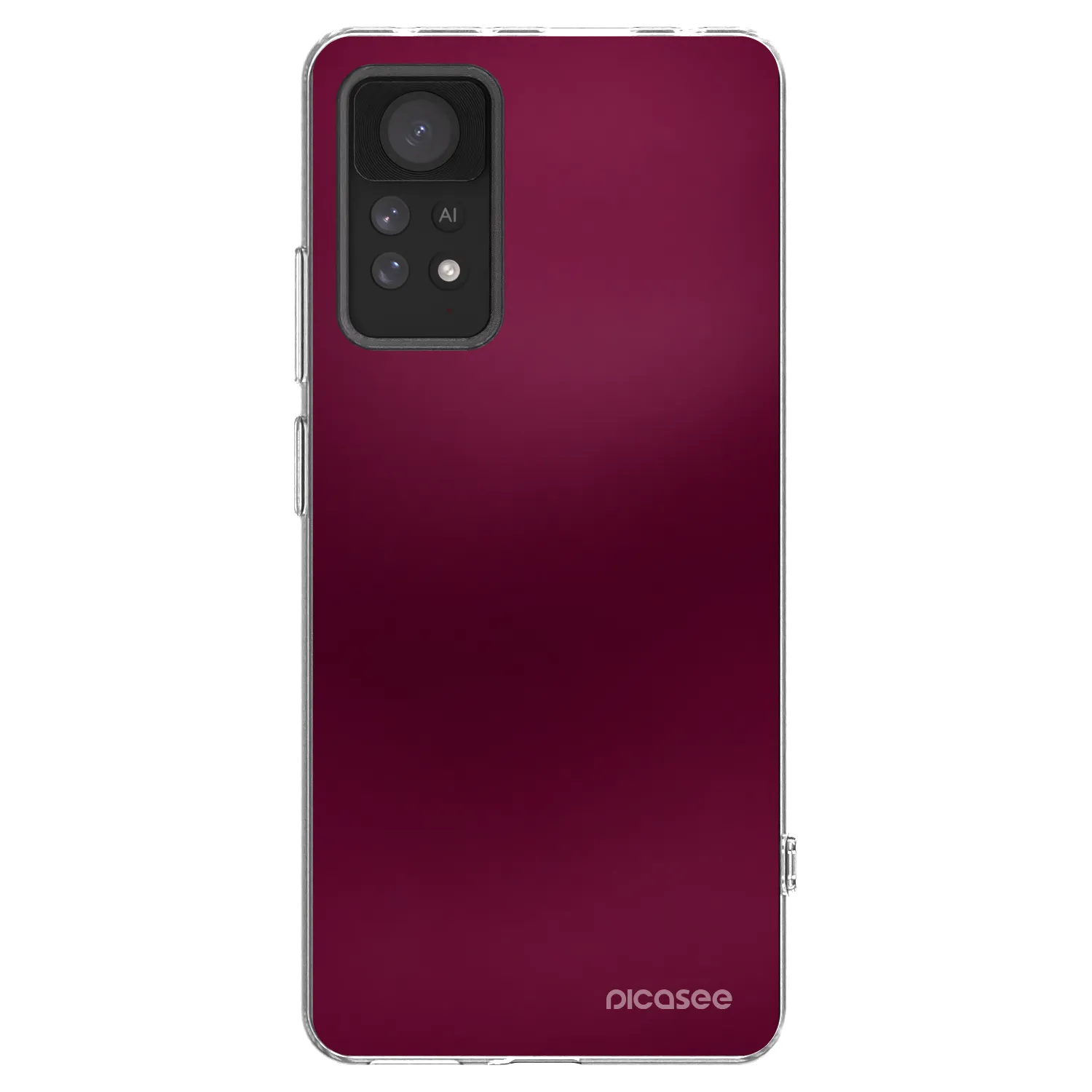 Picasee διαφανής θήκη σιλικόνης Xiaomi Redmi Note 11 Pro 5G - Velvet Bordeaux