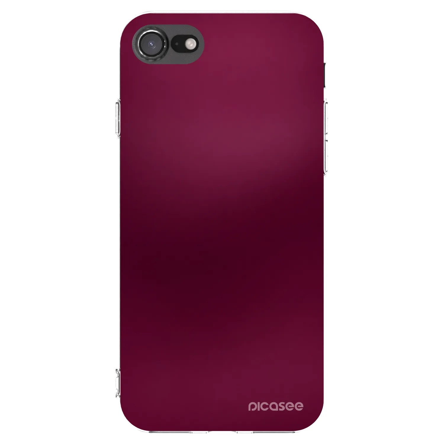 Picasee διαφανής θήκη σιλικόνης Apple iPhone SE 2022 - Velvet Bordeaux