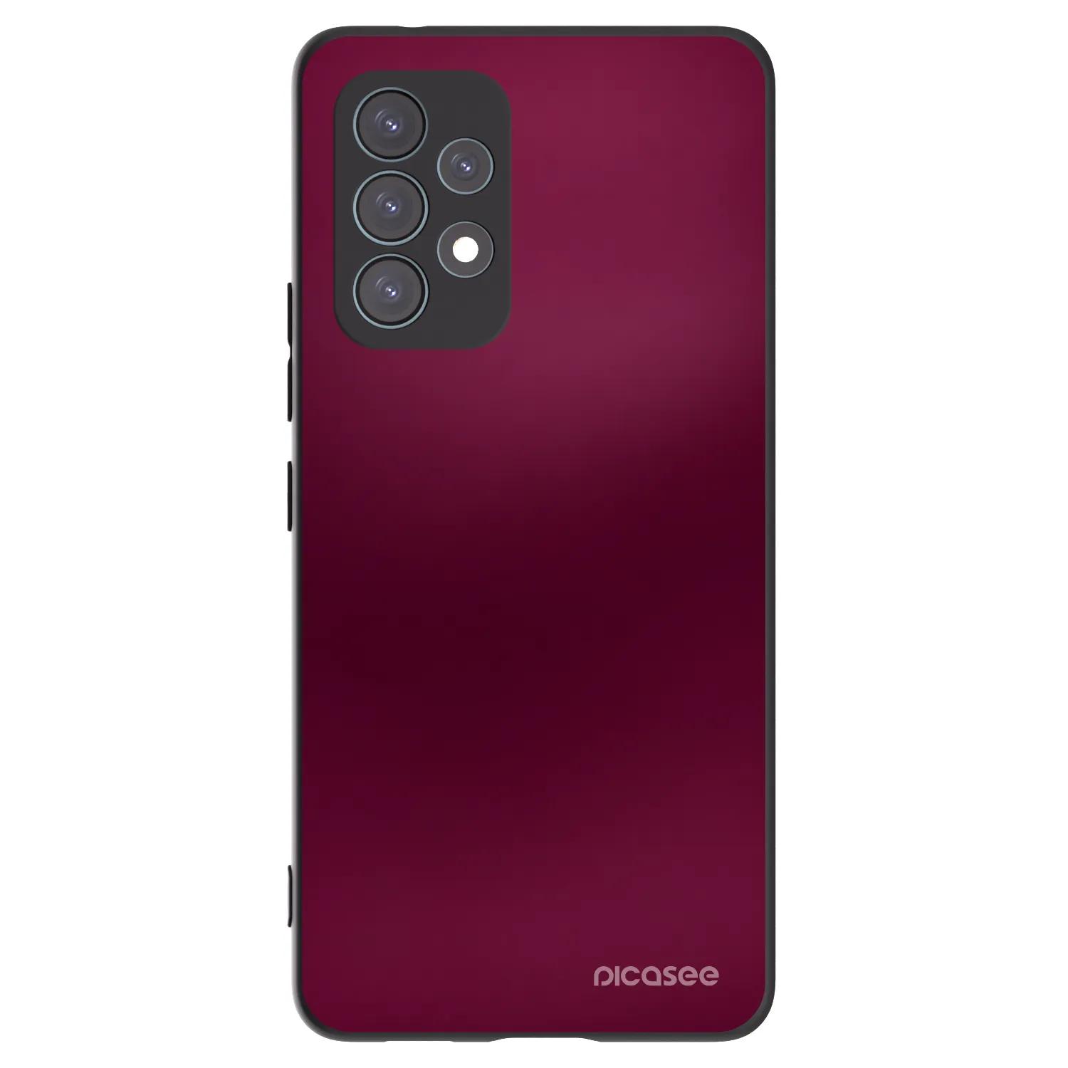 Picasee Μαύρη θήκη σιλικόνης για Samsung Galaxy A53 5G A536 - Velvet Bordeaux
